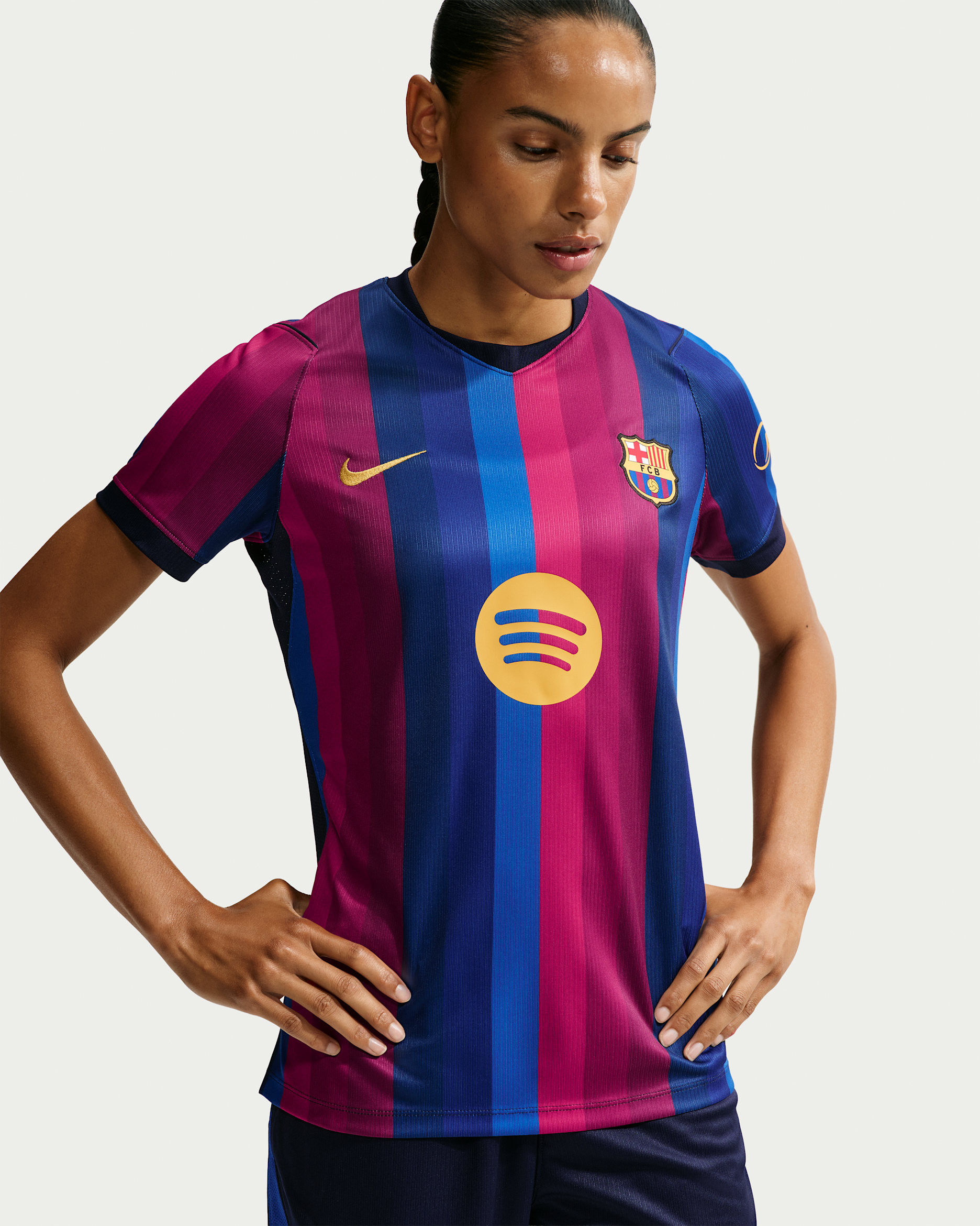 Maglia da calcio replica Nike Dri-FIT FC Barcelona 2026/27 Stadium da donna – Home - Deep Garnet/Blue Void/Blackened Blue/Mineral Yellow