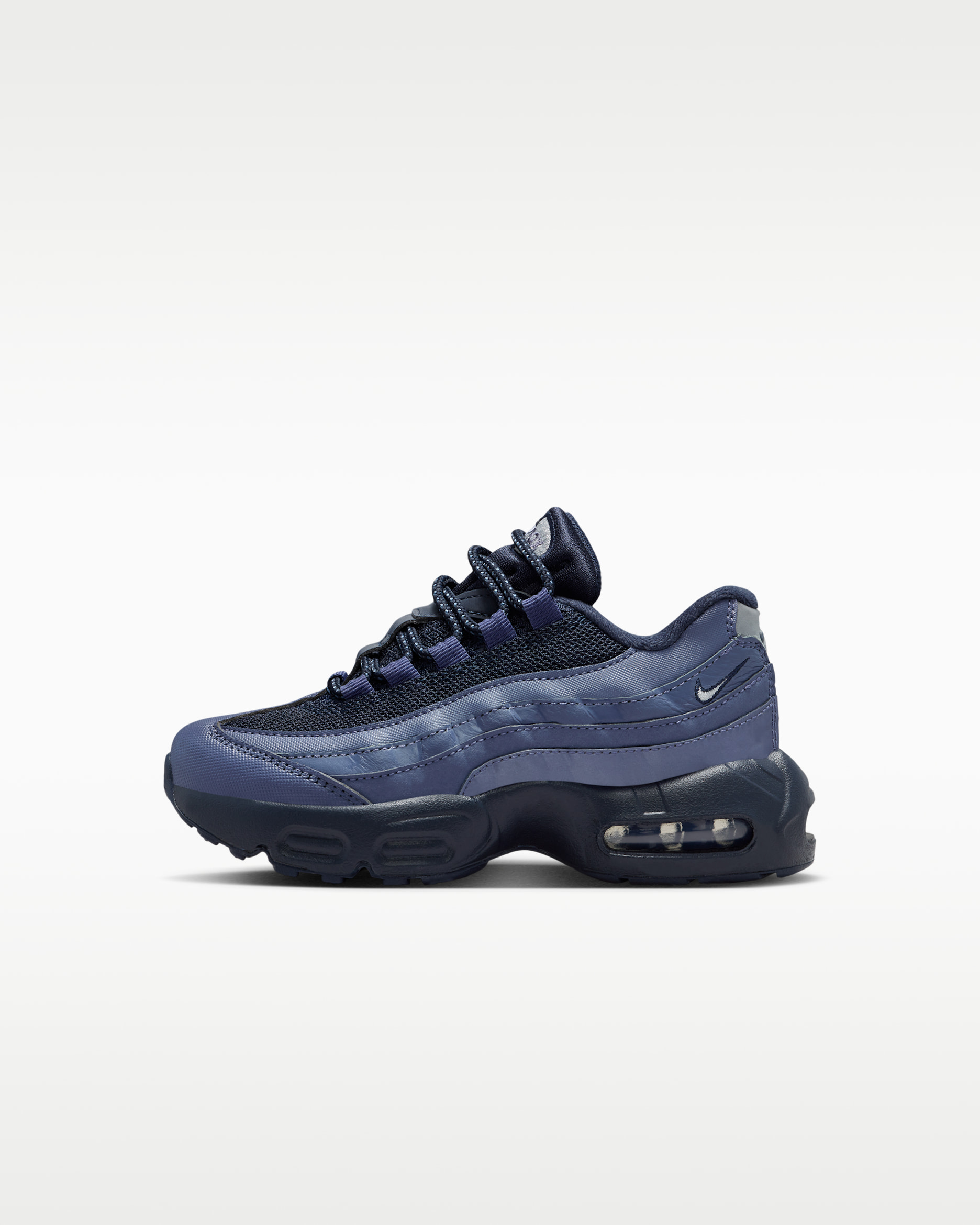 Tenis para niños de preescolar Nike Air Max 95 Recraft - Morado arena/Obsidiana/Plata metalizado/Gris lobo