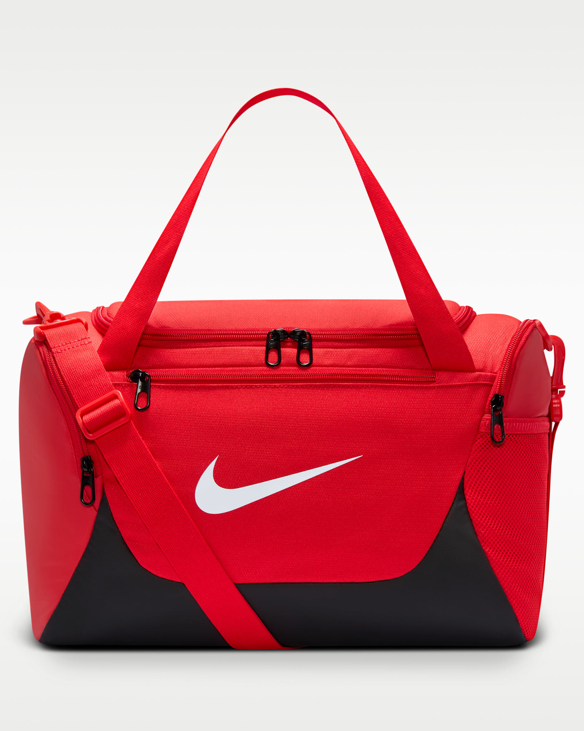 กระเป๋า Duffel เทรนนิ่ง Nike Brasilia (ไซส์ XS, 24 ลิตร) - University Red/ดำ/ขาว