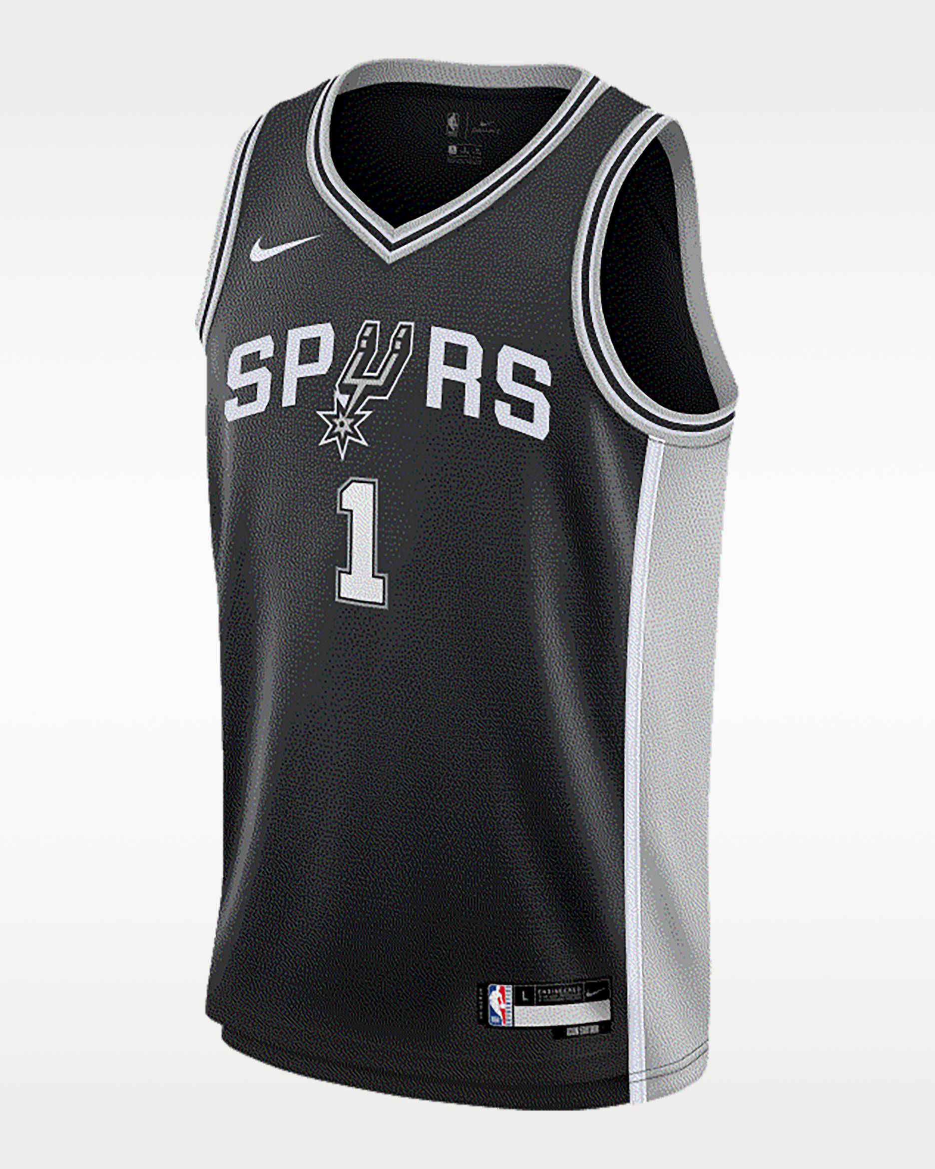 Victor Wembanyama San Antonio Spurs 2023/24 Icon Edition Big Kids' Nike NBA Swingman Jersey - Black