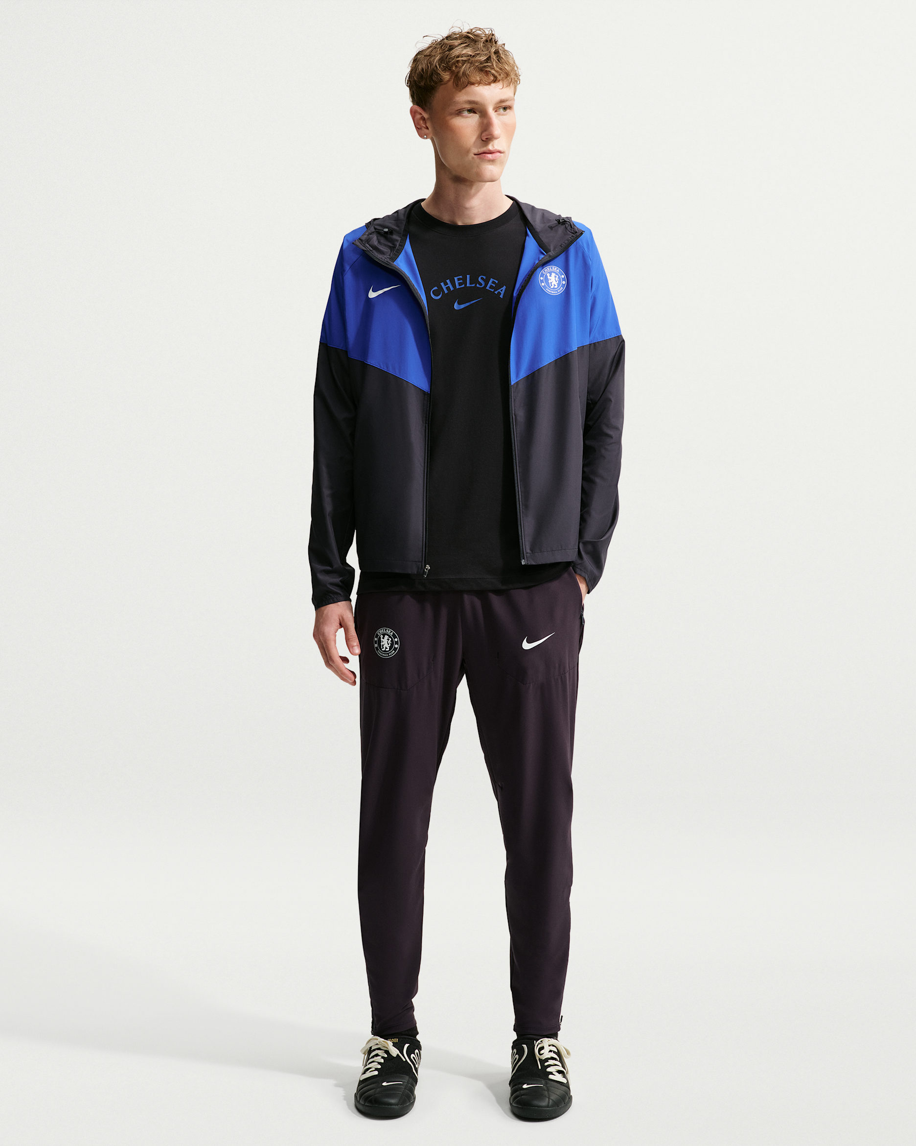 Pantalon de foot Nike Sportswear Chelsea FC City Side pour homme - Pitch Blue/Bright Blue/Blanc