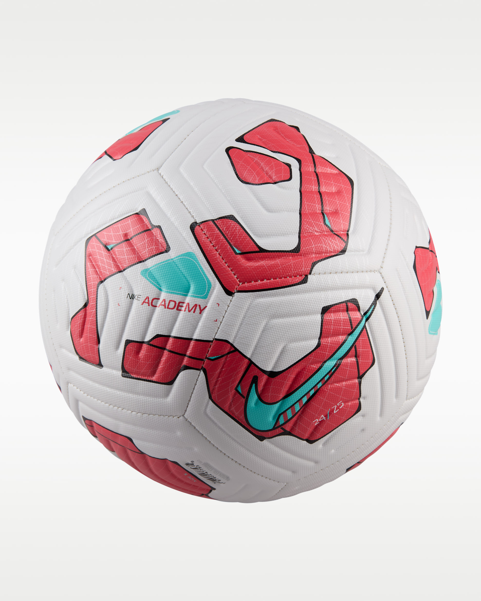 Balón de fútbol Nike Academy - Blanco/Brasa resplandor/Verde aurora