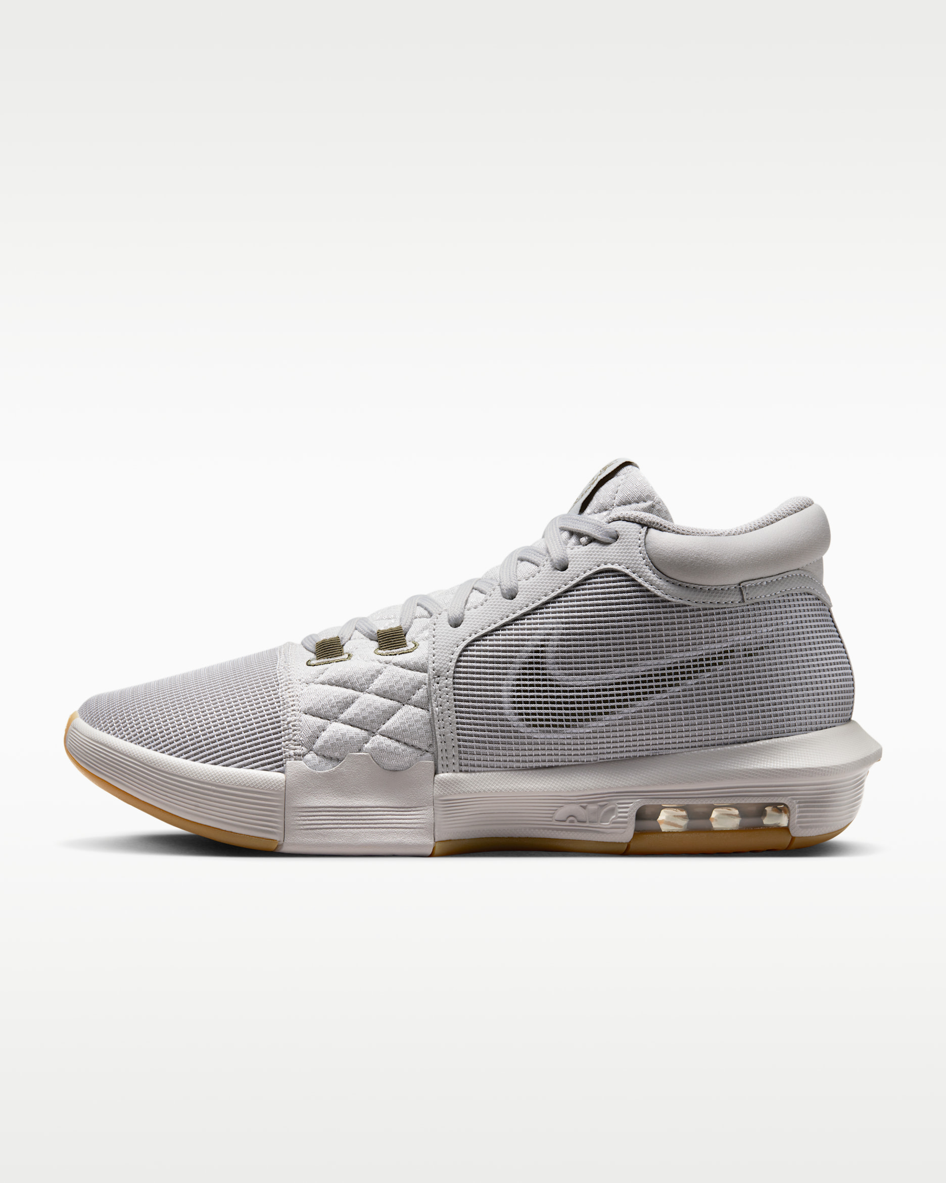 Calzado de básquetbol LeBron Witness 8 - Mena de hierro claro/Vela/Marrón claro goma/Oliva medio
