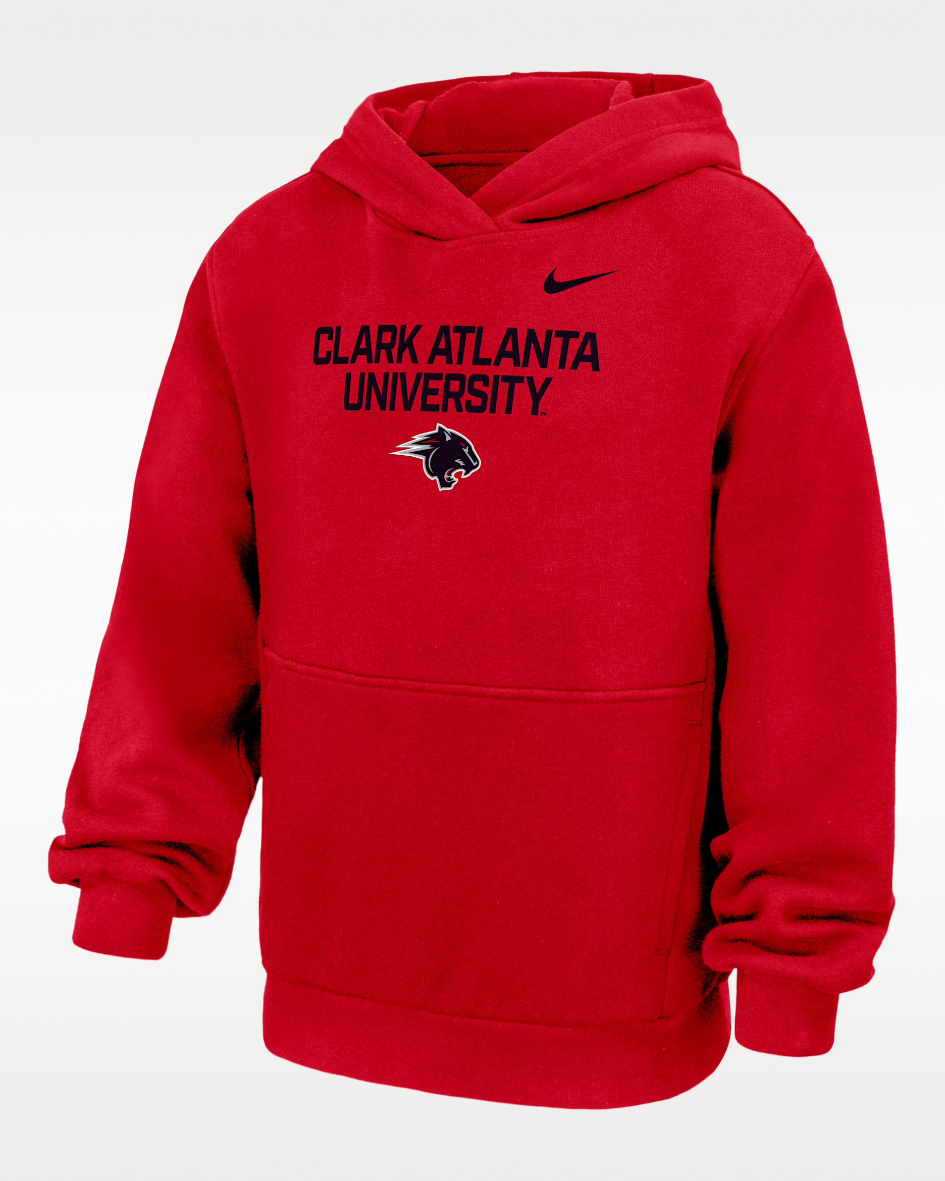 Nike College (Clark Atlanta University) Big Kids' Club Fleece Pullover Hoodie - University Red