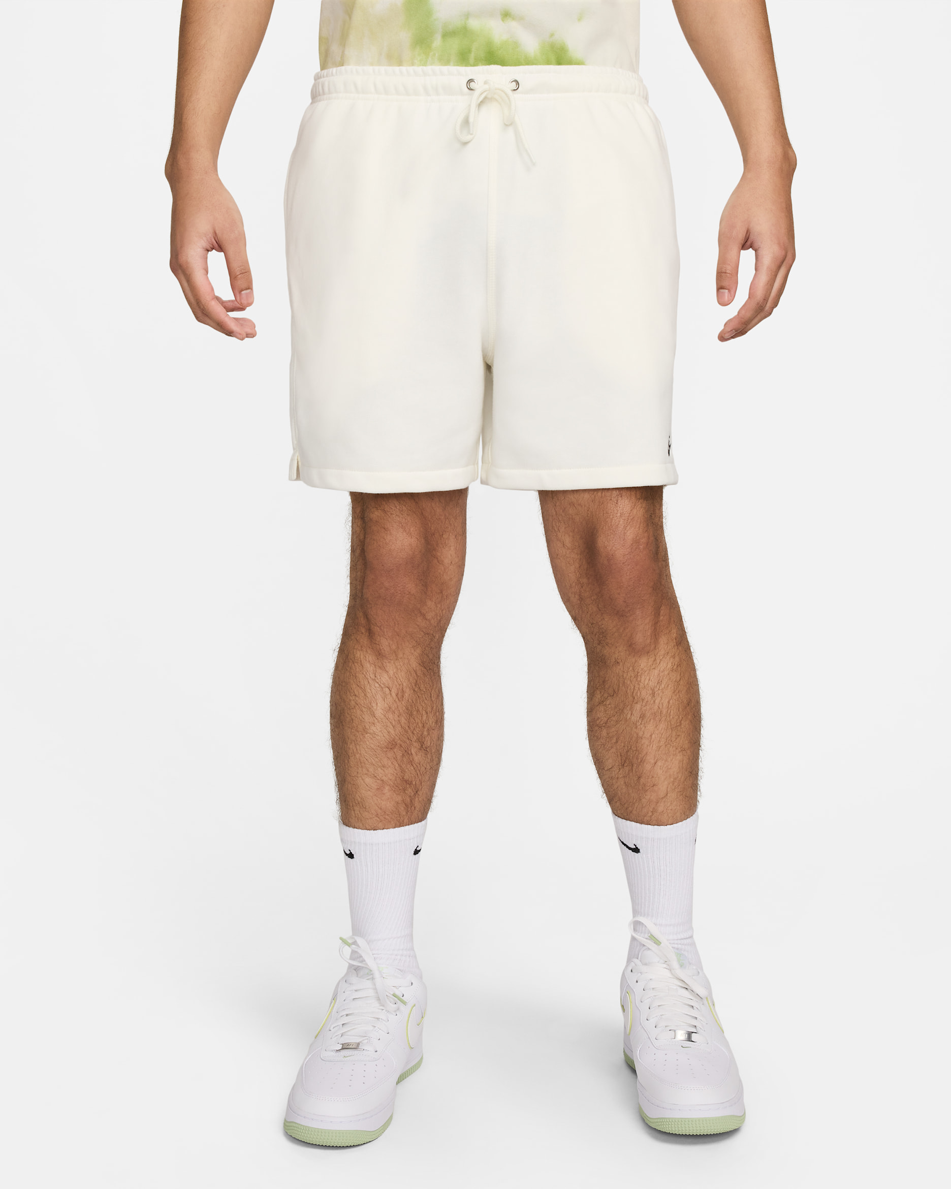 Nike Club Men's French Terry Flow Shorts - Sail/Sail/Black