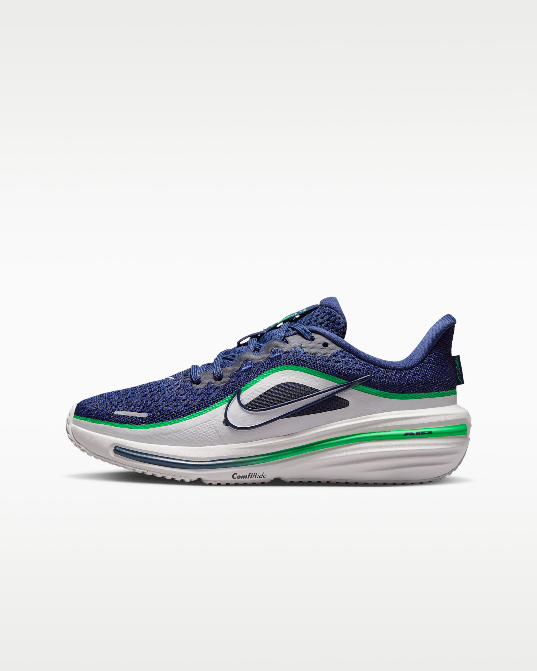 Nike Winflo 12 Older Kids' Road-Running Shoes - Midnight Navy/Green Spark/Summit White