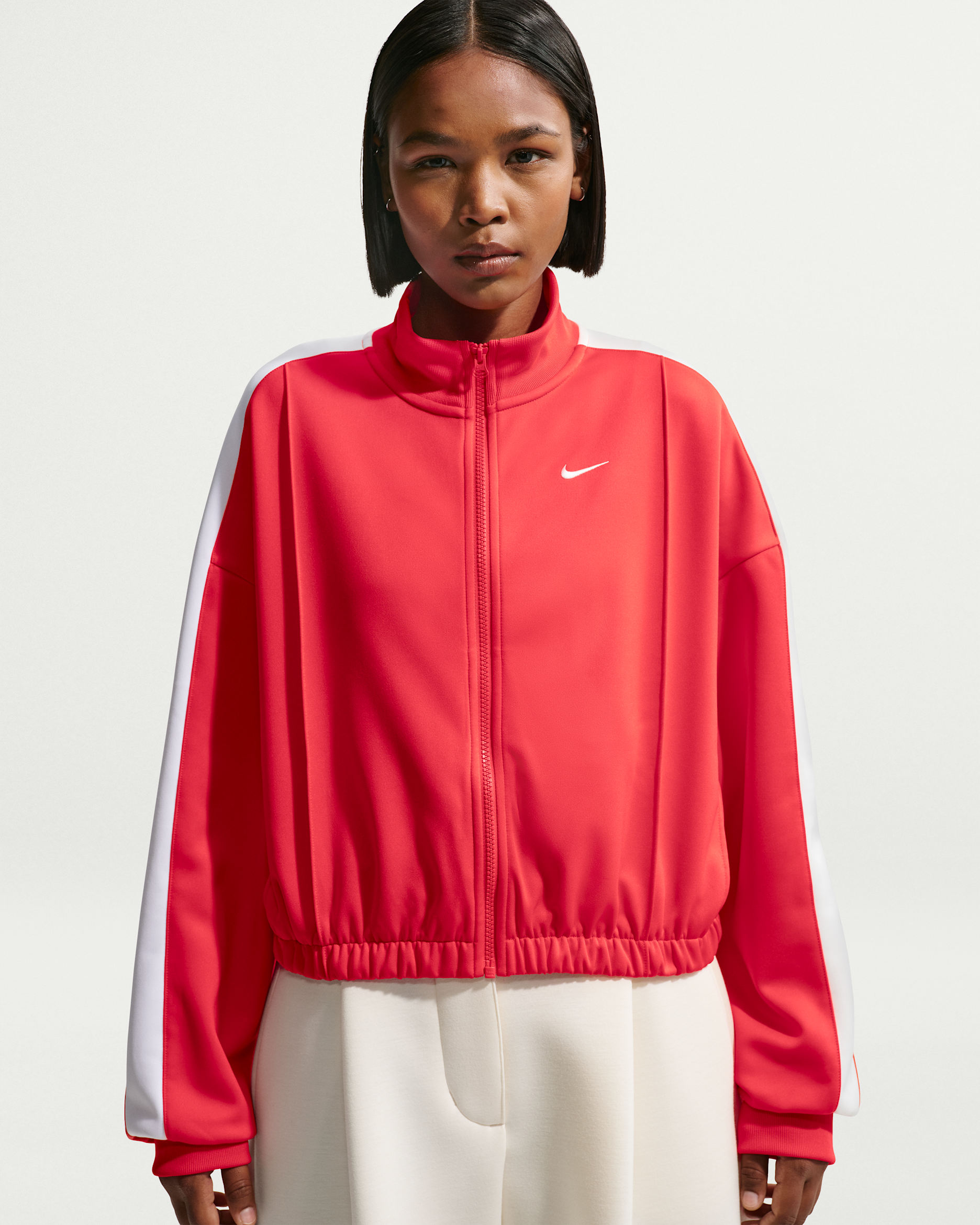 Chamarra de atletismo para mujer Nike Sportswear - Carmesí claro/Vela/Vela