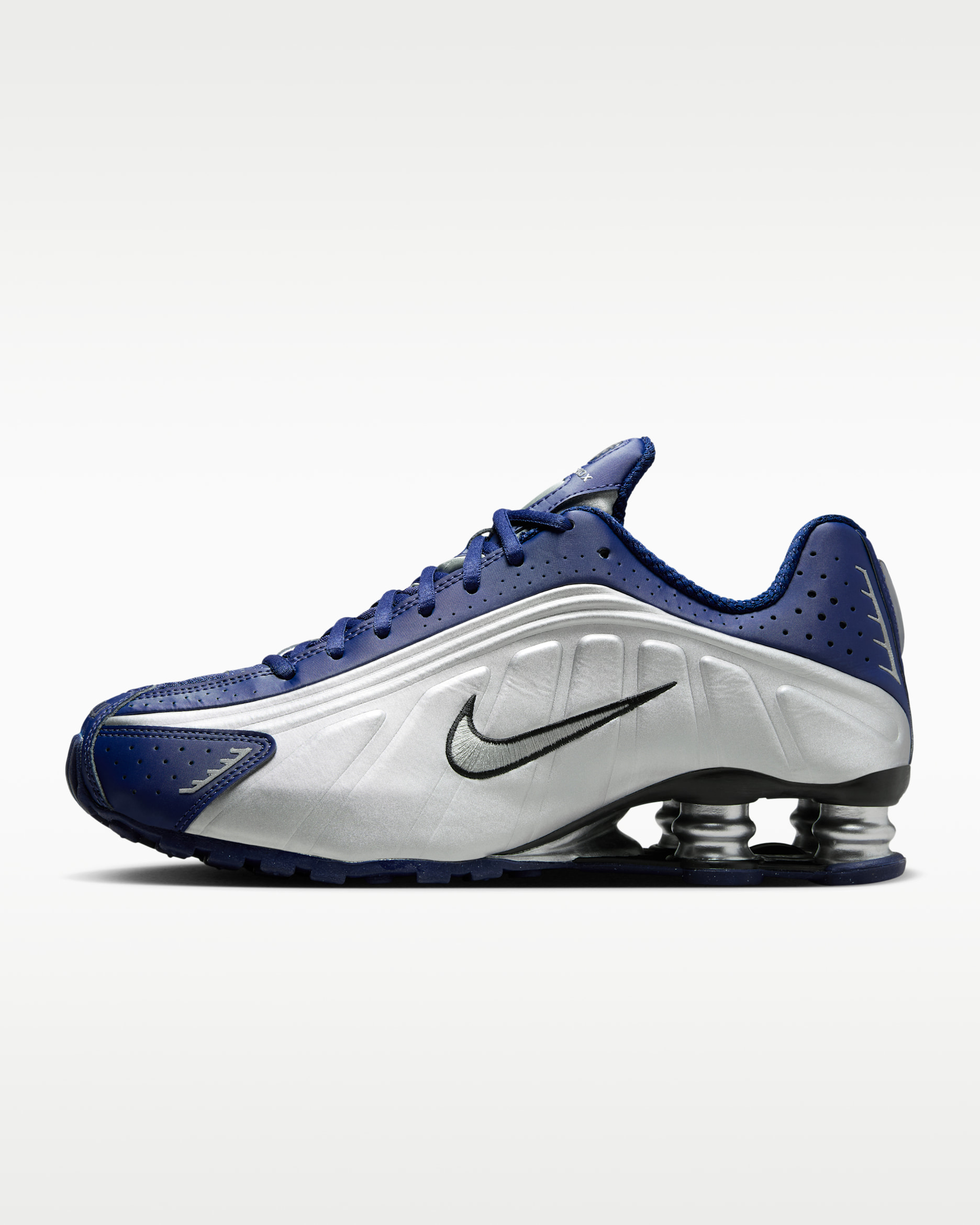 Nike Shox R4 Women's Shoes - Blue Void/Black/Metallic Silver