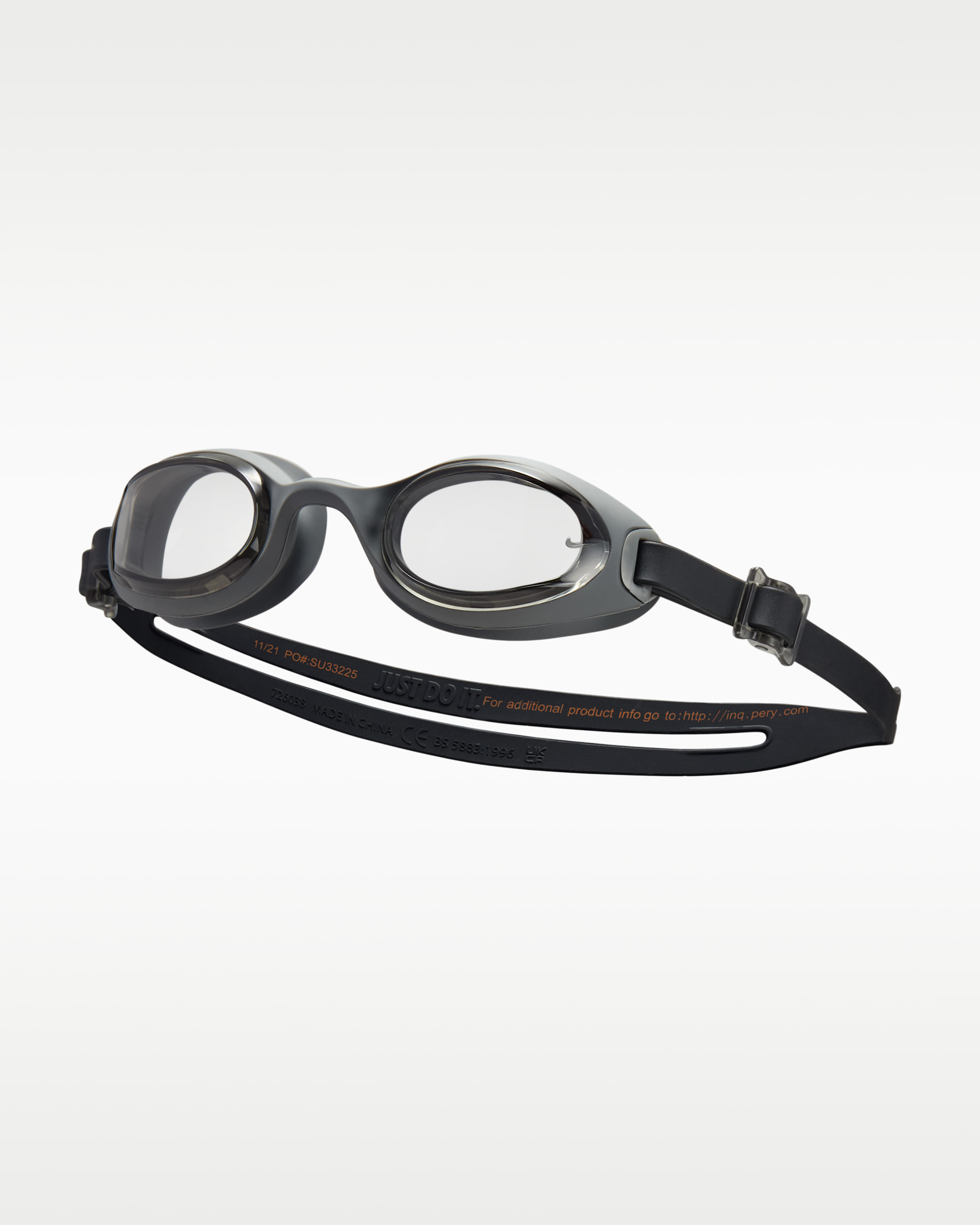 Goggles para niños talla grande Nike Swim Hyper Flow - Gris humo claro/Negro/Gris azulado/Gris humo claro