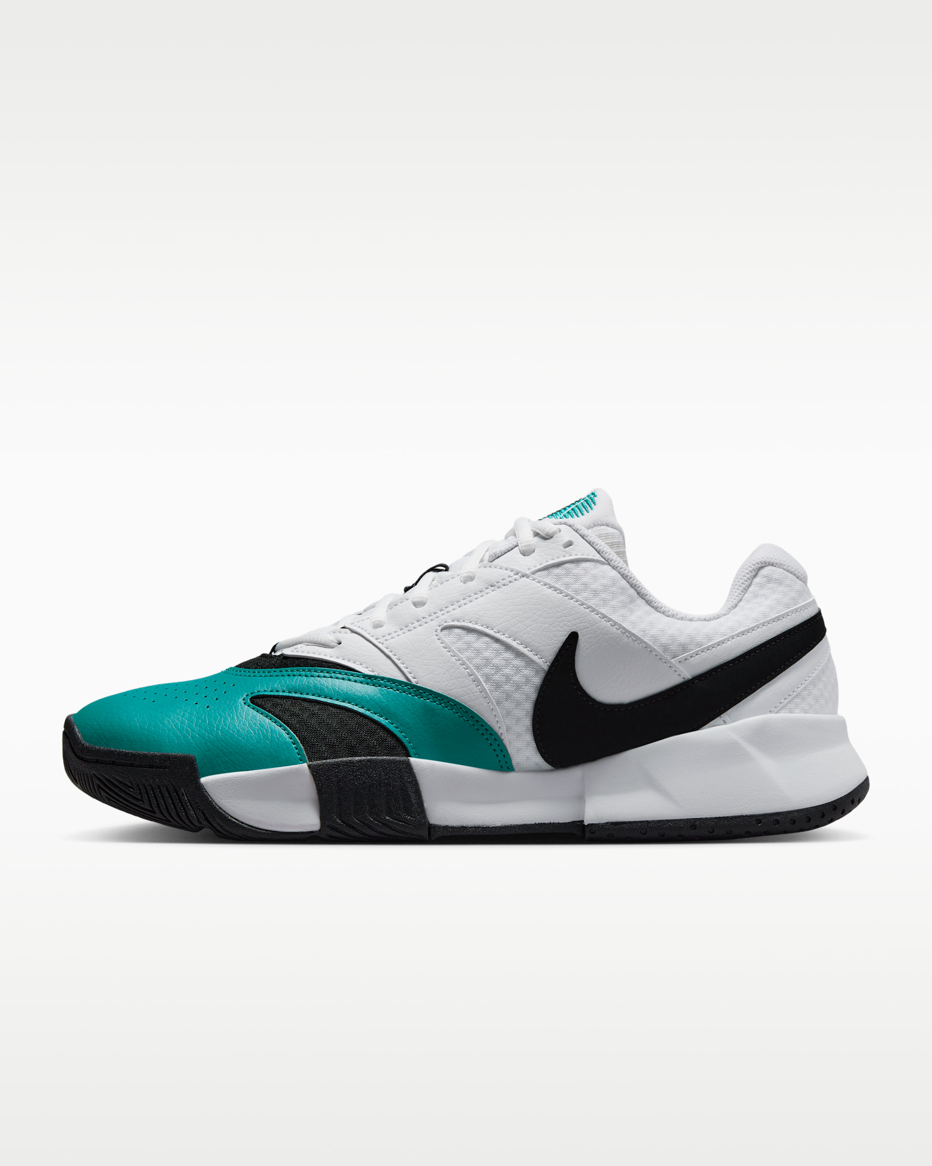 NikeCourt Lite 4 Men's Tennis Shoes - White/Radiant Emerald/Black