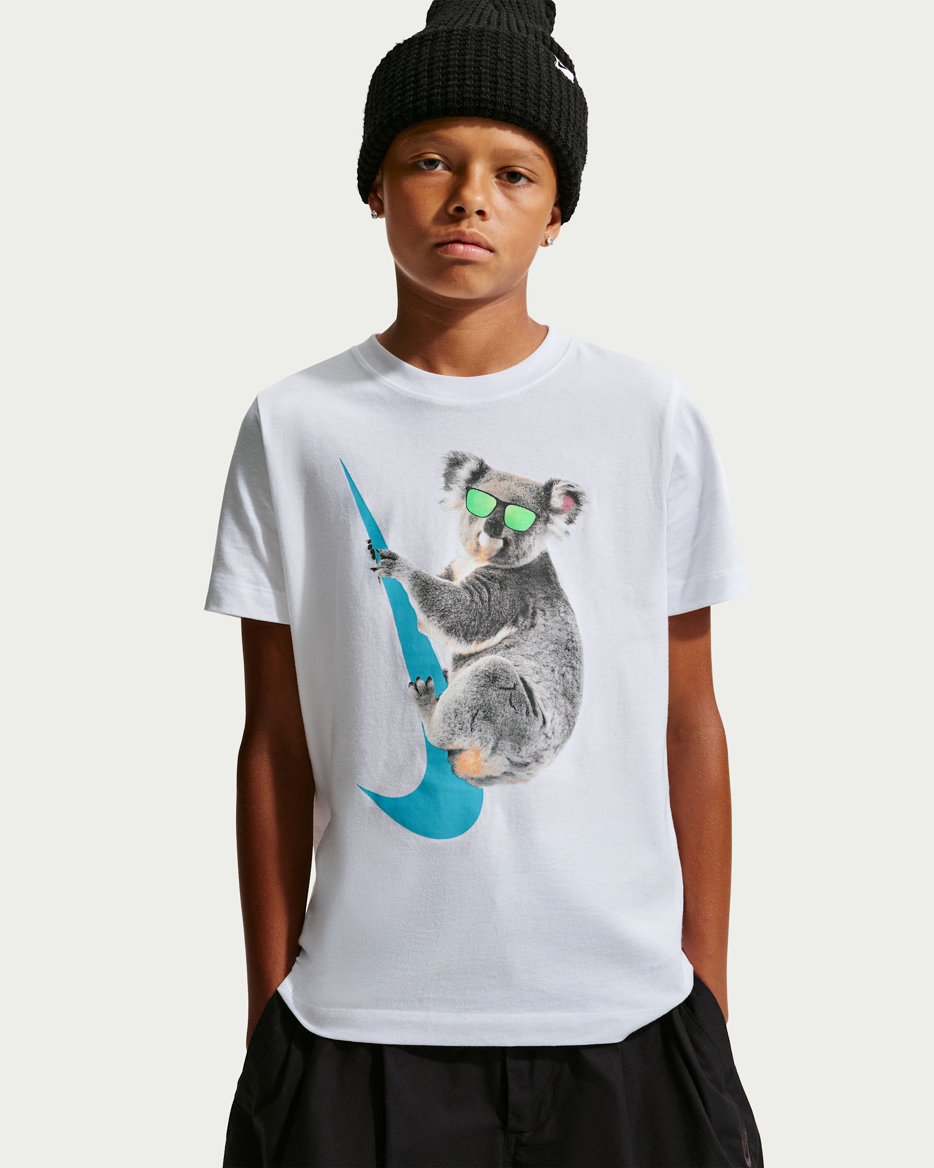 Nike Sportswear Big Kids' T-Shirt - White
