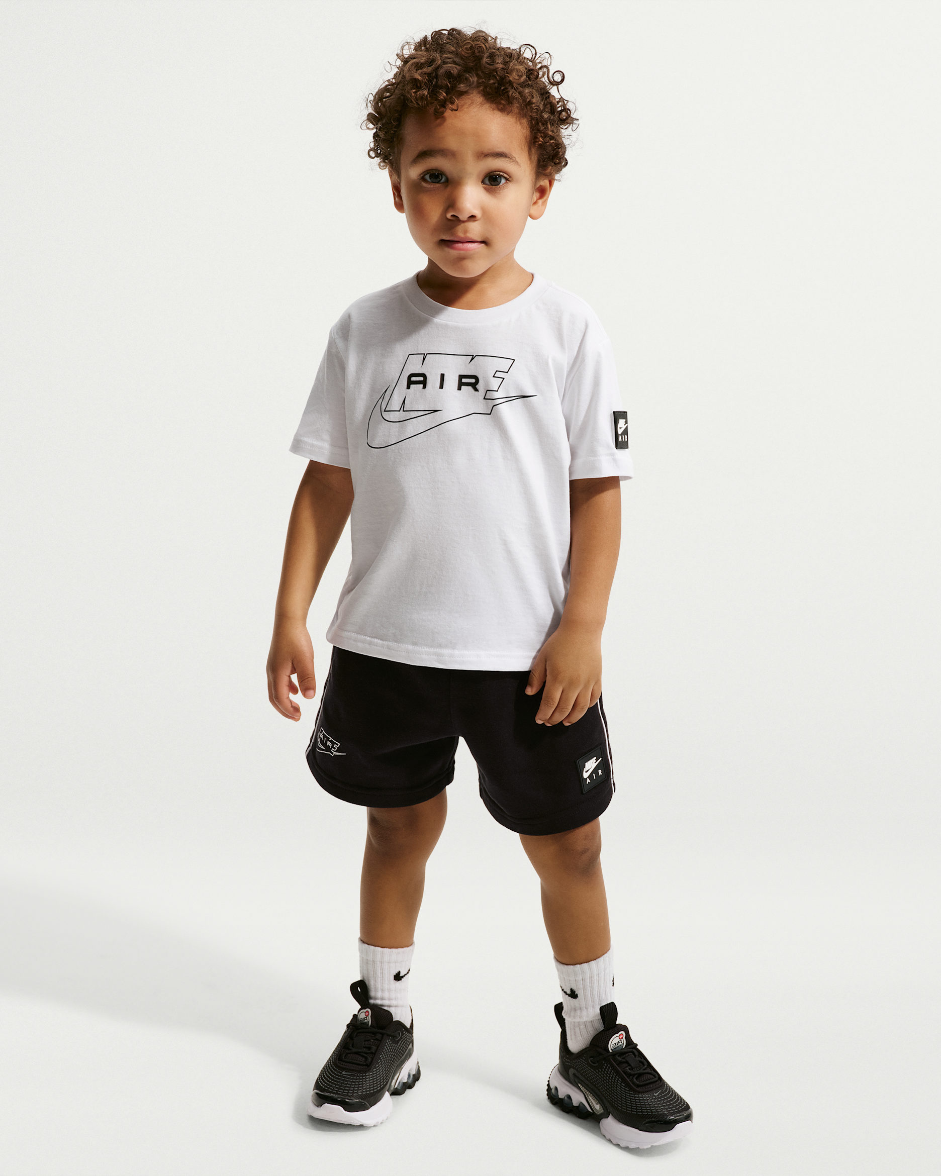 Nike Air Toddler 2-Piece French Terry Shorts Set - Black