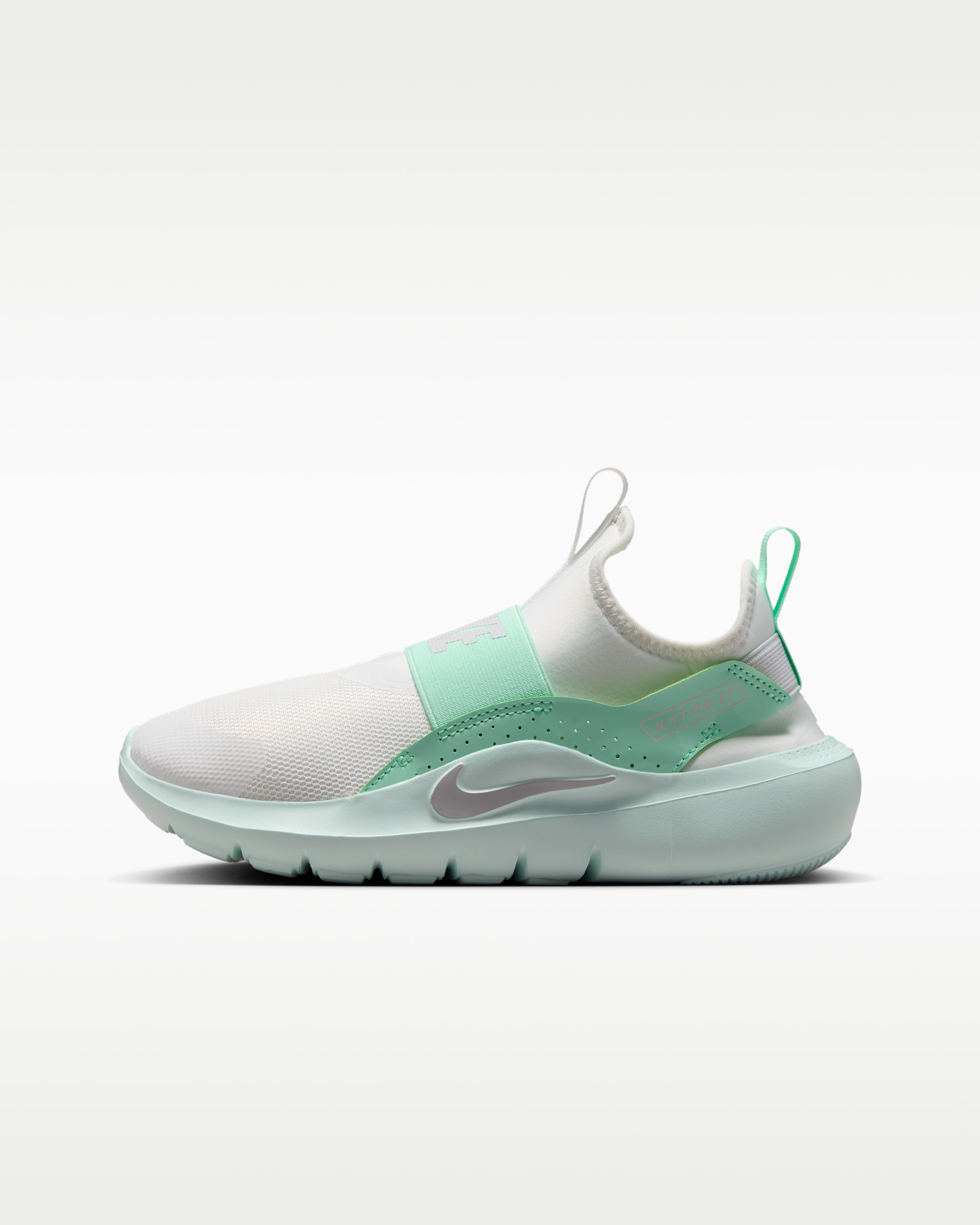Nike Flex Runner 4 Big Kids' Running Shoes - Summit White/Arctic Green/Barely Green/Photon Dust