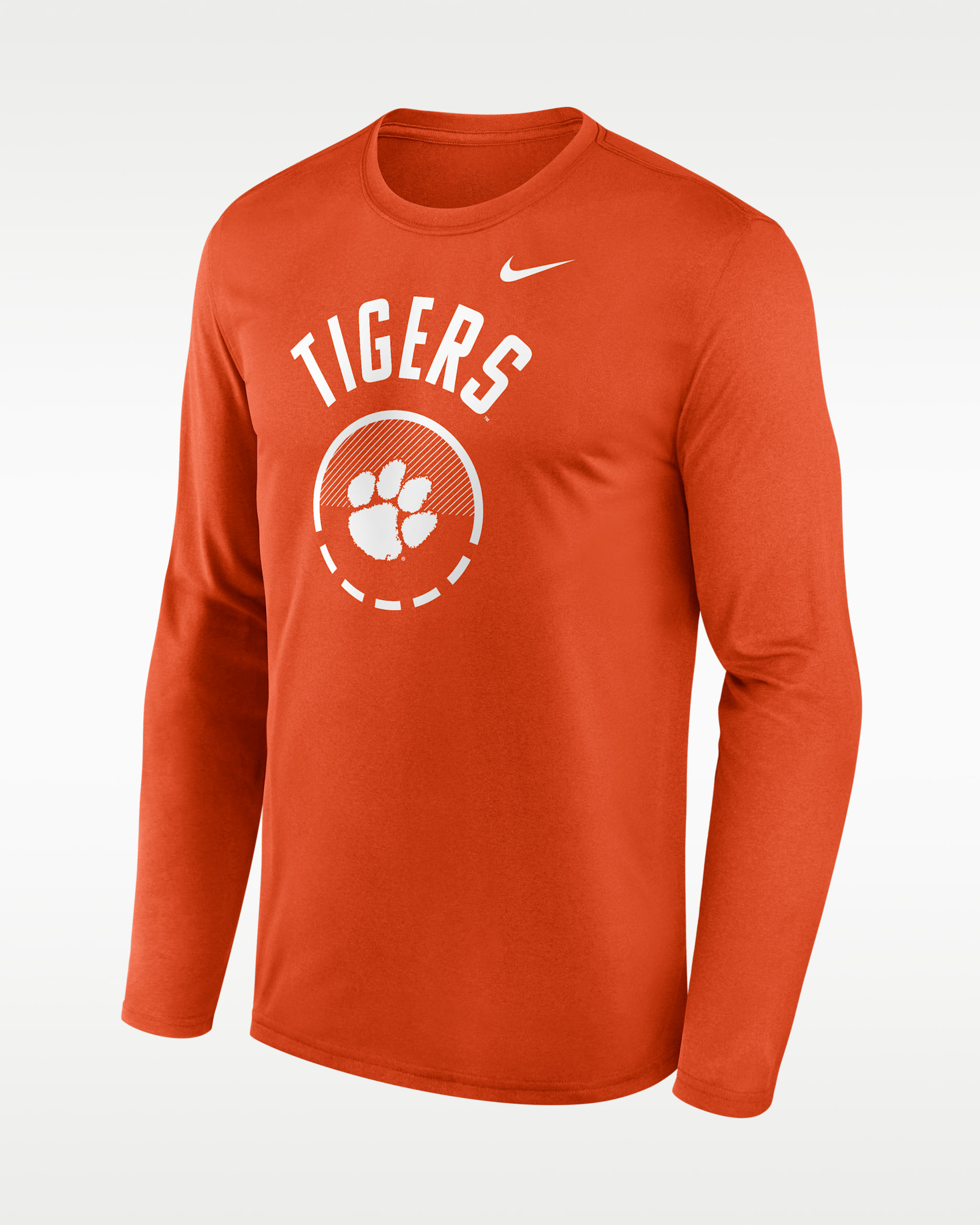 Clemson Courtside Men's Nike Dri-FIT College Long-Sleeve T-Shirt - Orange