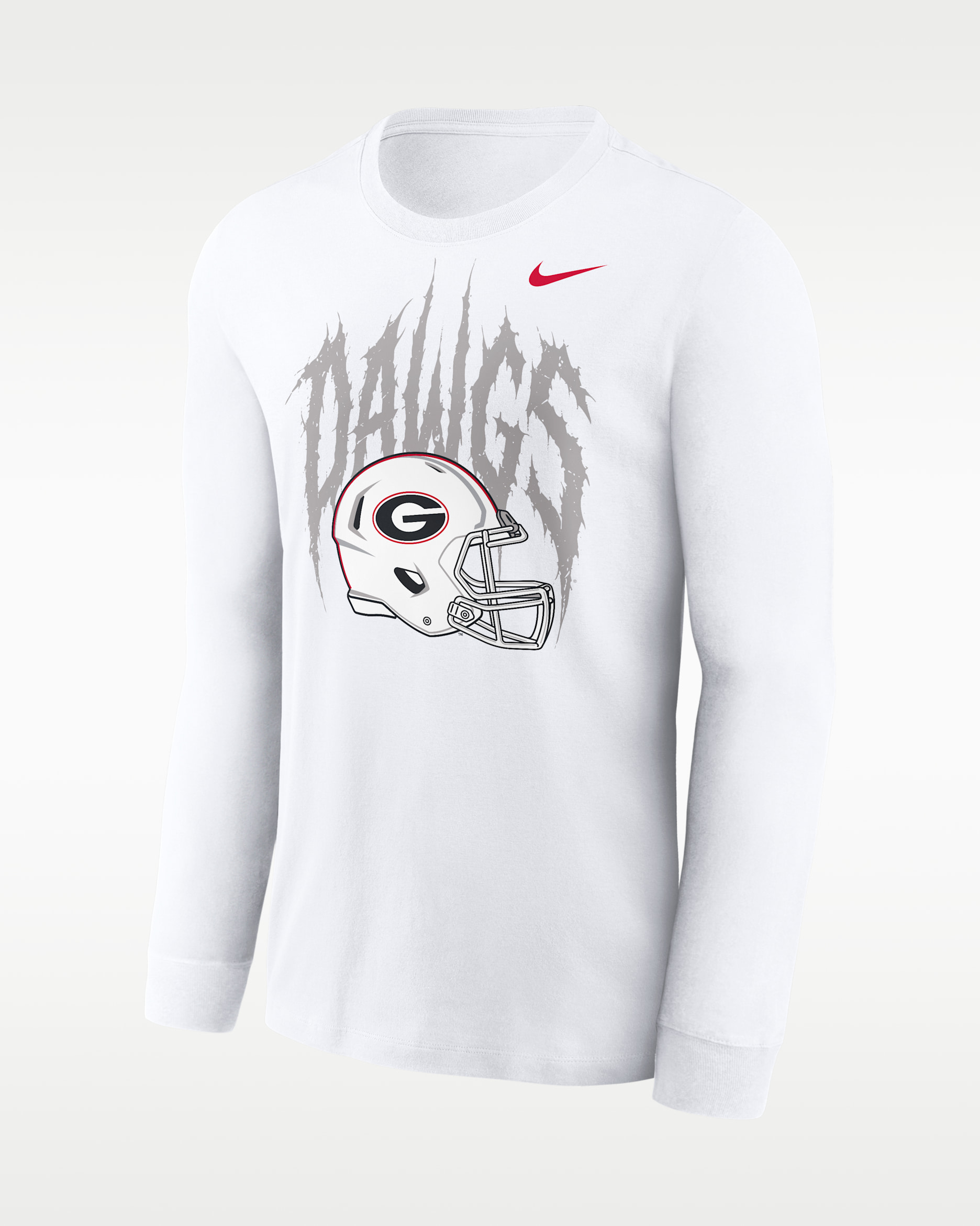 Playera de manga larga universitaria Nike para hombre Georgia 2026 White Out Dawgs - Blanco