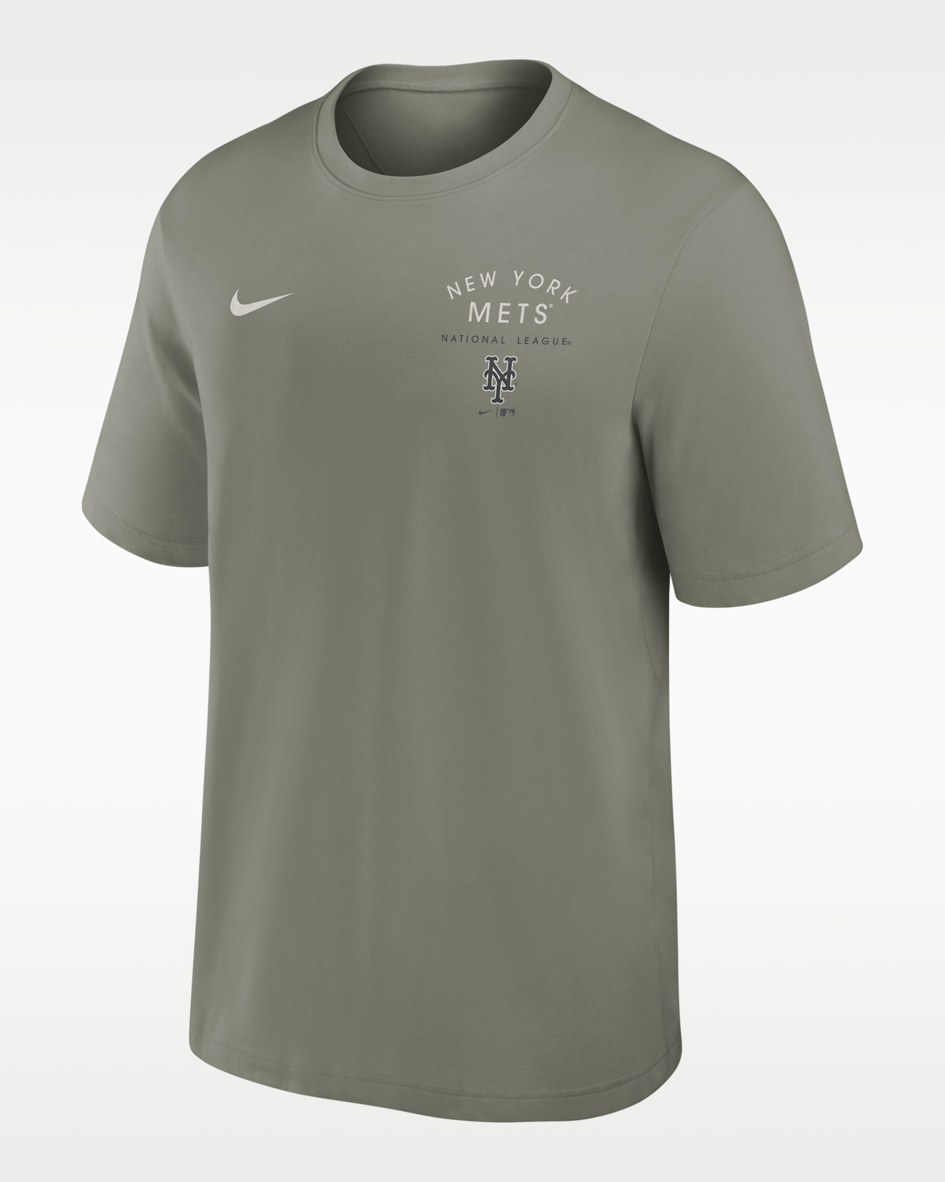 New York Mets Primary Men's Nike Dri-FIT MLB T-Shirt - Grey