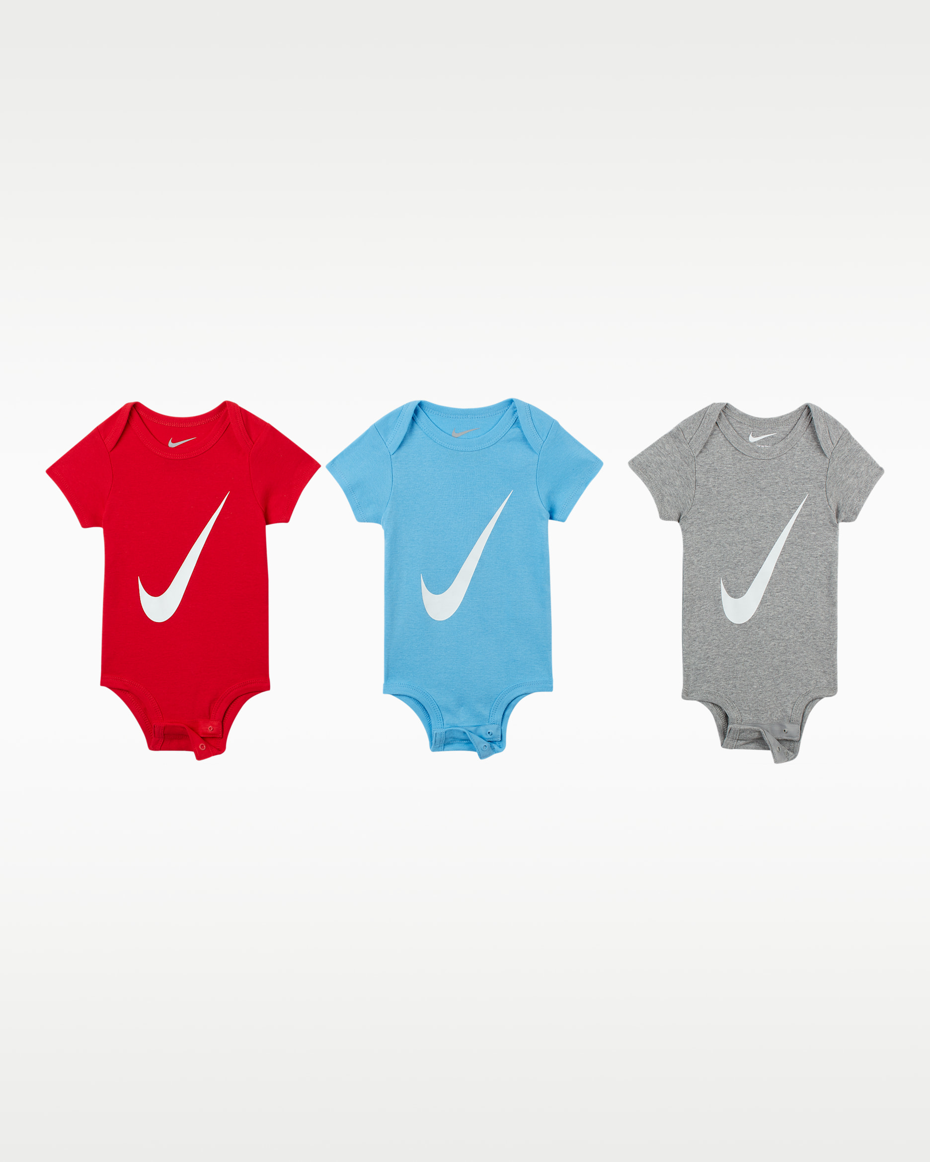 Bodyset Nike för baby (0-6 mån) (3-pack) - University Red