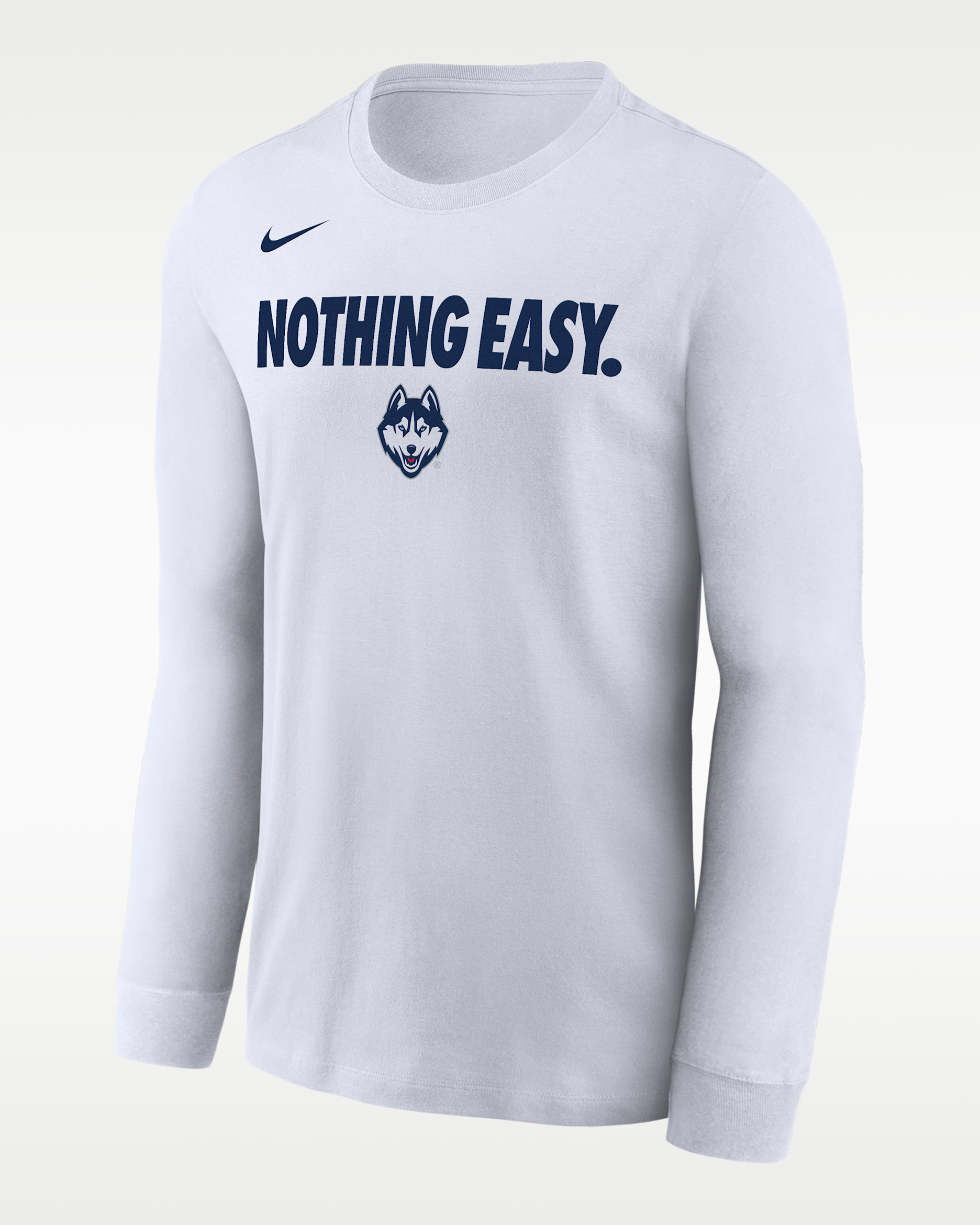 UConn Men's Nike College Long-Sleeve T-Shirt - White