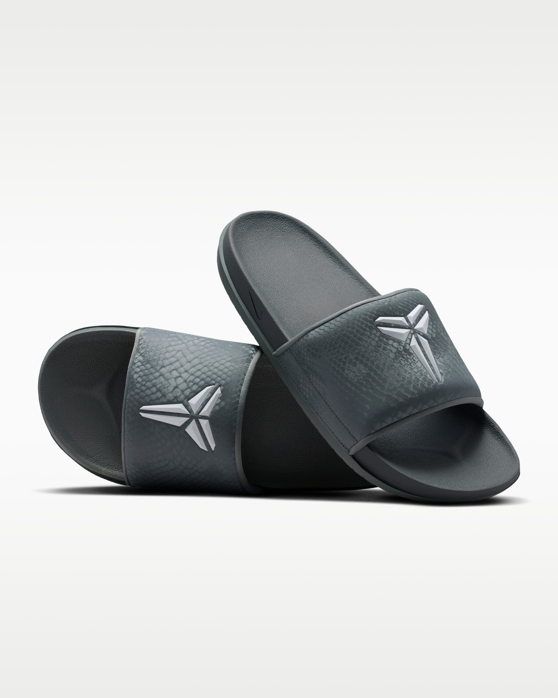 Kobe Offcourt Men's Slides - Cool Grey/White