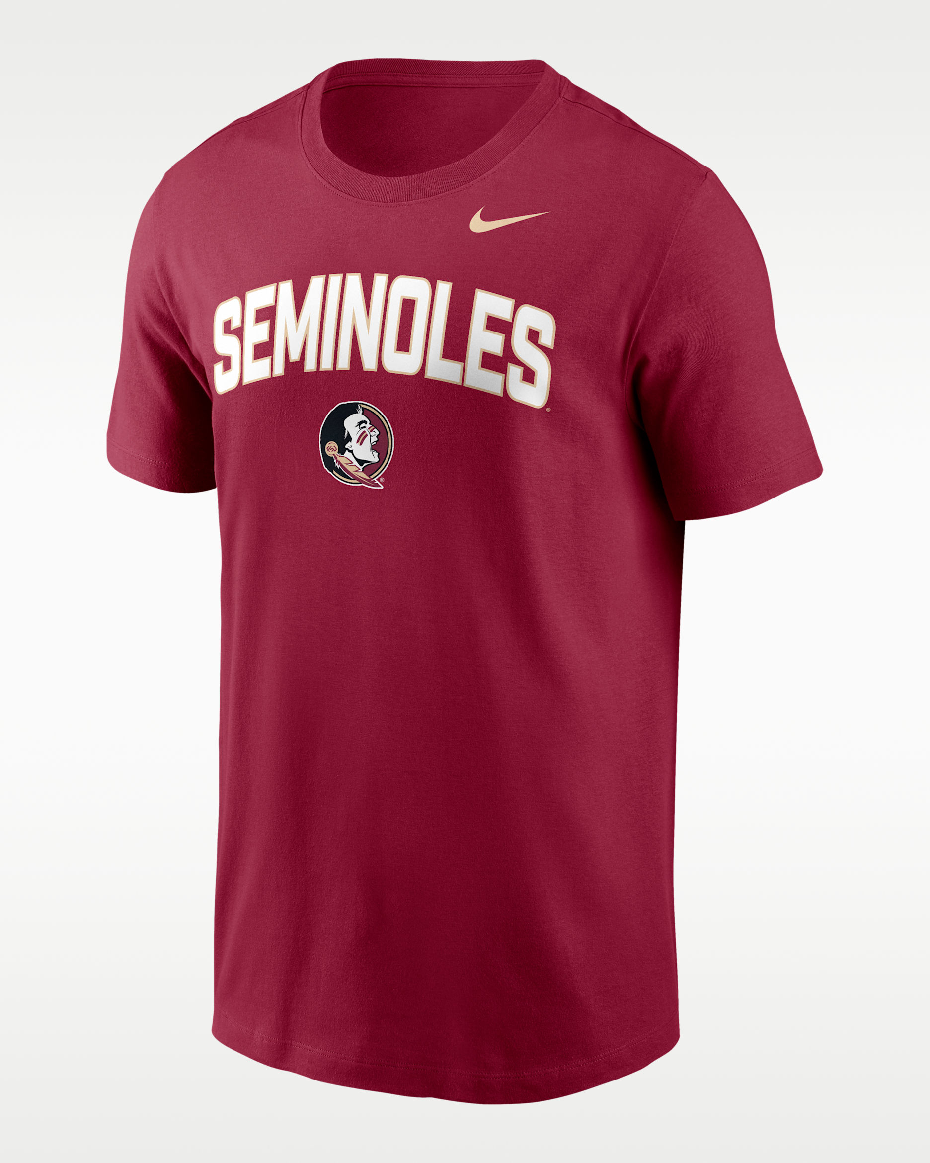 Florida State Primetime Arch Stack Men's Nike College T-Shirt - Garnet
