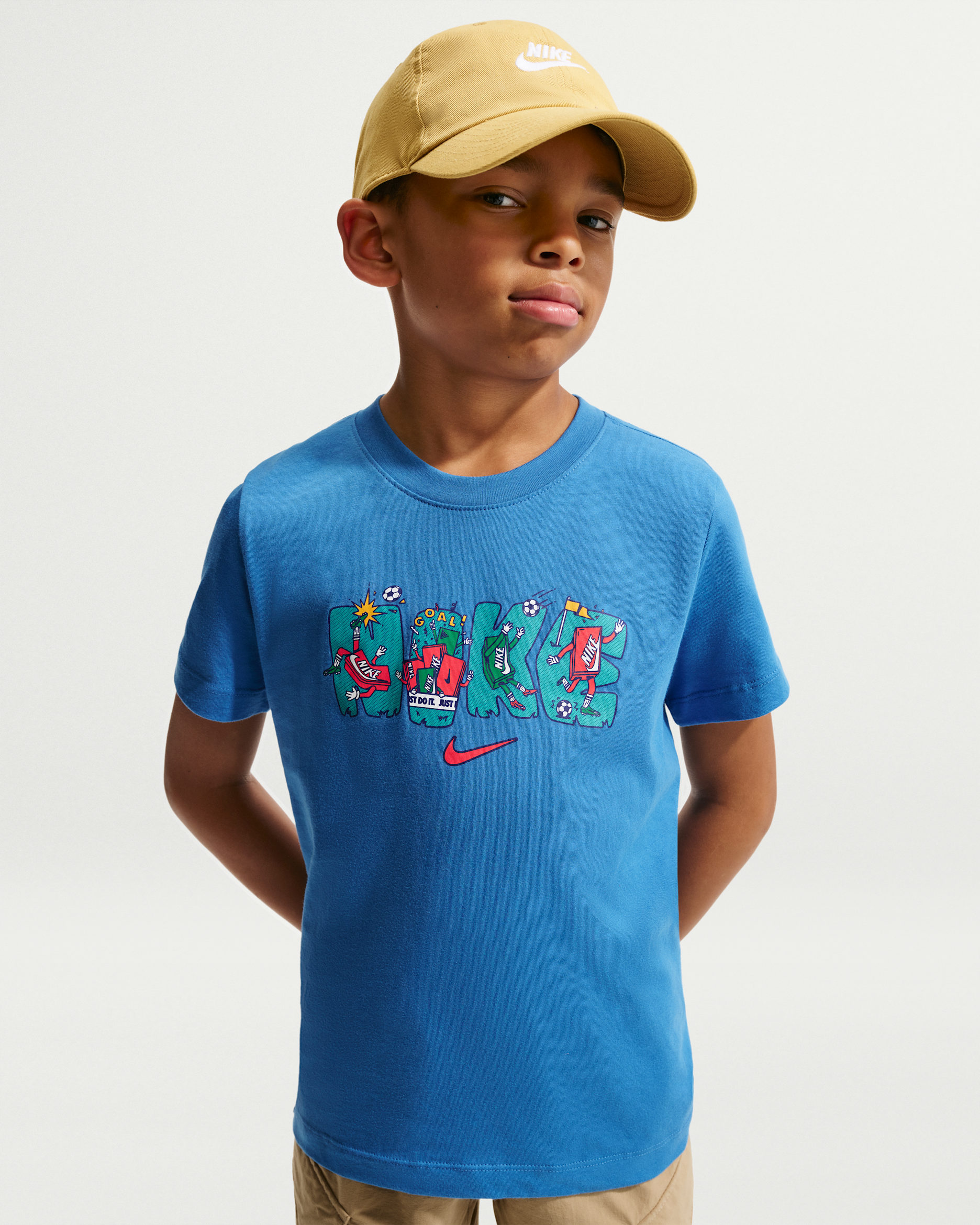 Nike Sportswear Older Kids' T-Shirt - Star Blue