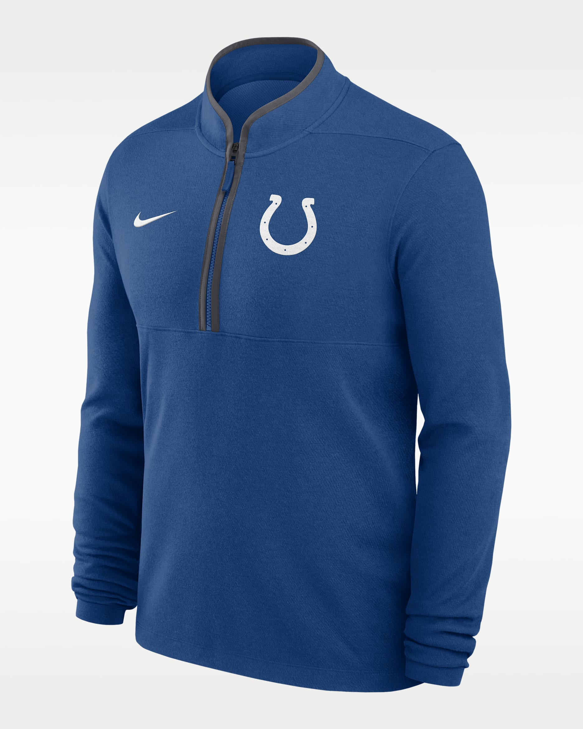Indianapolis Colts Logo Victory Men's Nike Dri-FIT NFL 1/2-Zip Long-Sleeve Top - Royal