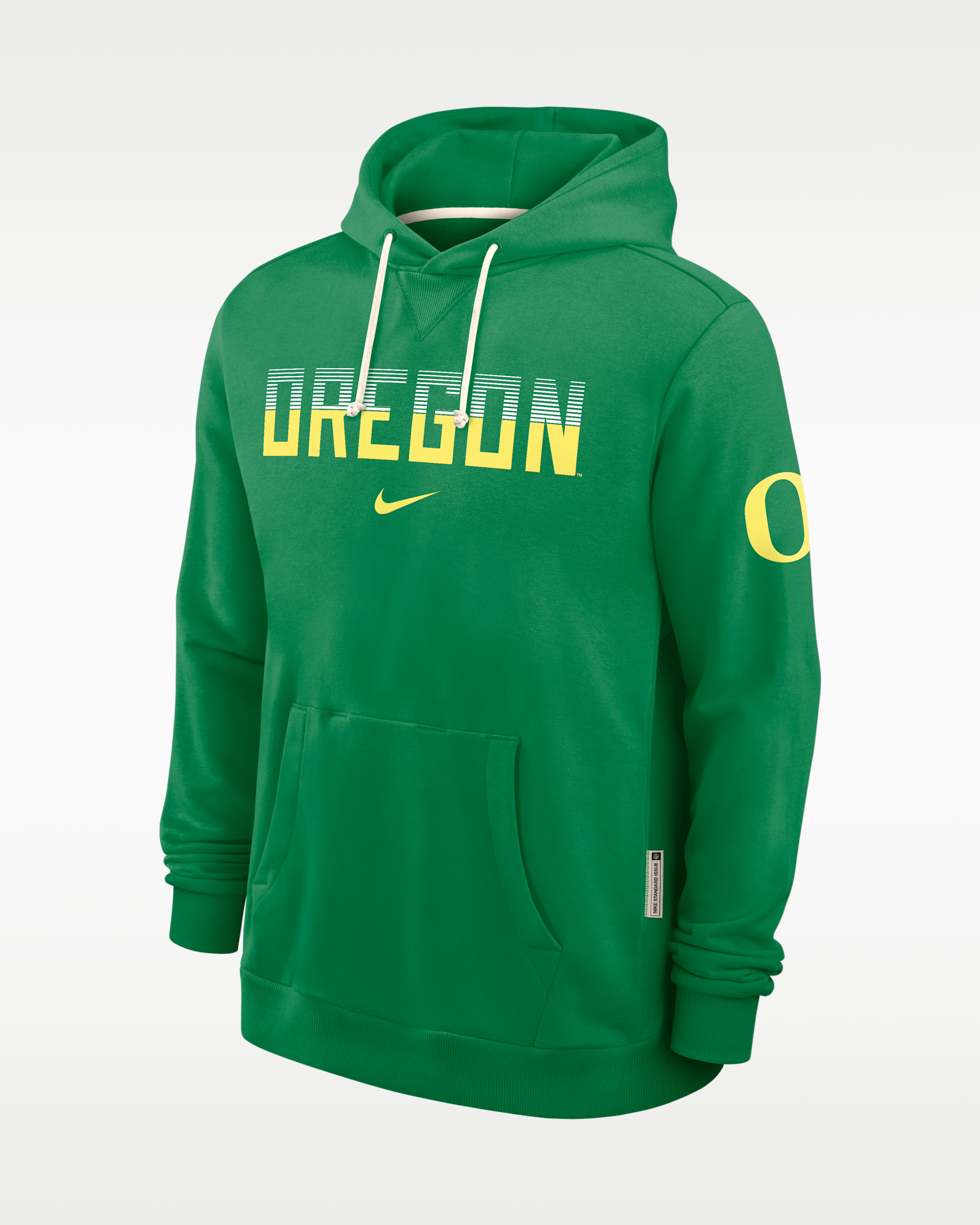 Oregon Sideline Standard Issue Men's Nike Dri-FIT College Pullover Hoodie - Apple Green