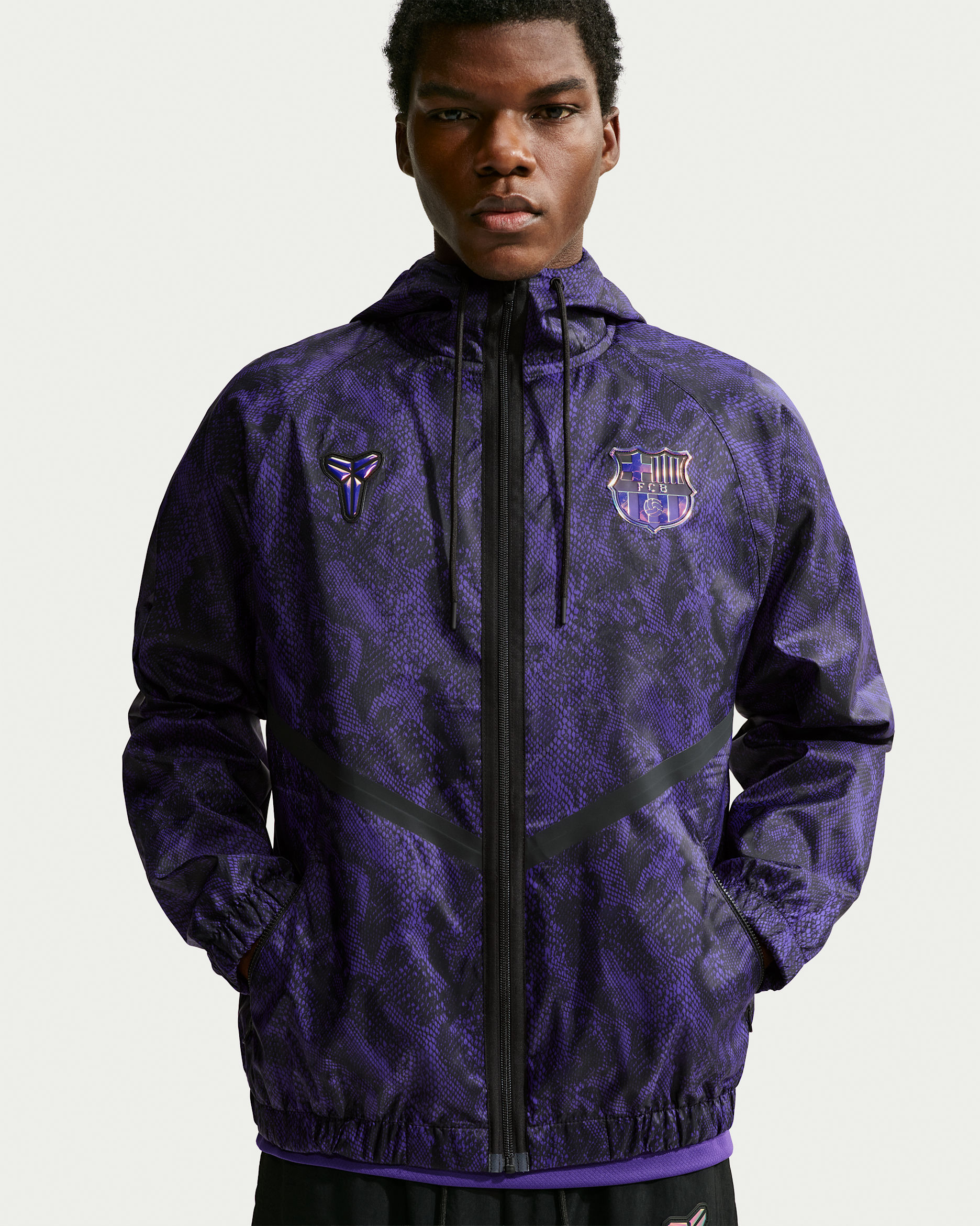 Segona equipació FC Barcelona Jaqueta de futbol Anthem Kobe Dri-FIT - Home - Field Purple/Negre/Negre