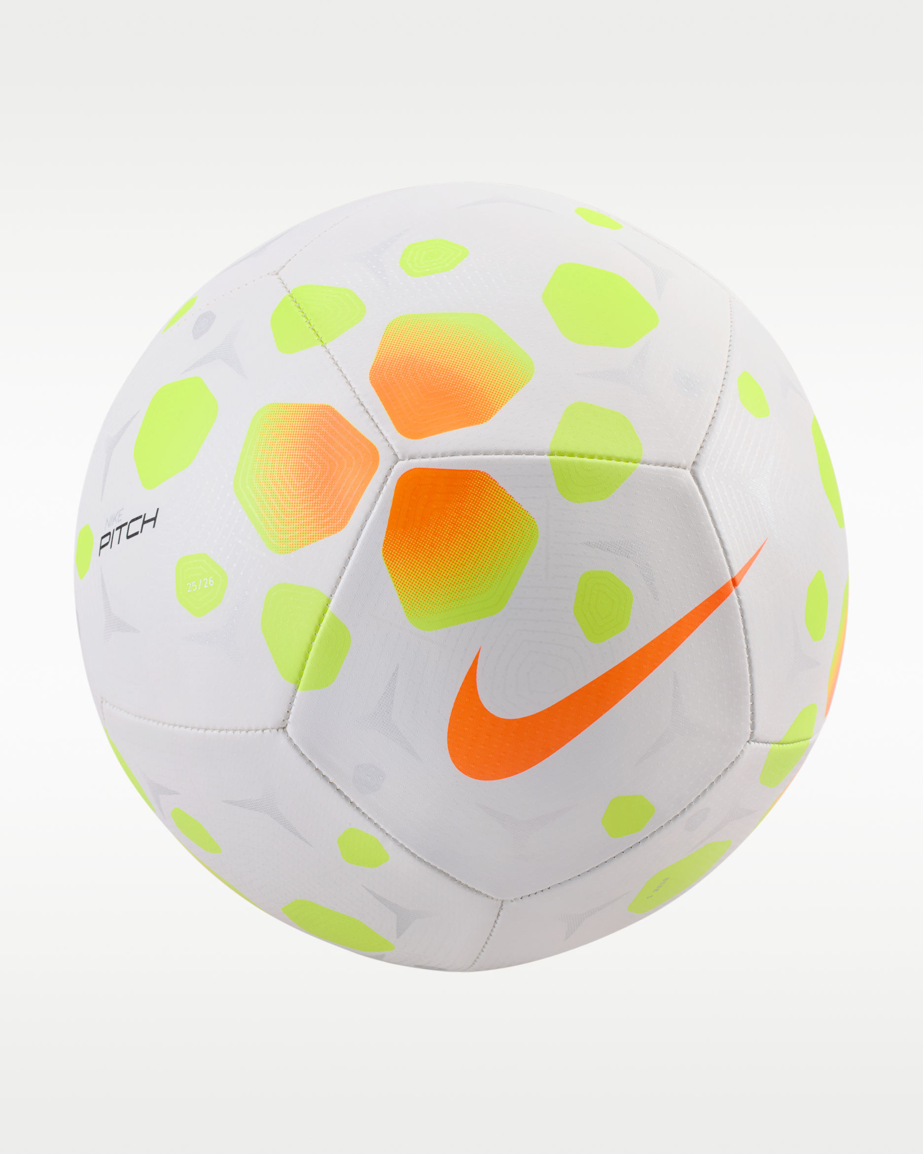 Nike Pitch Futbol Topu - Beyaz/Volt/Hyper Crimson