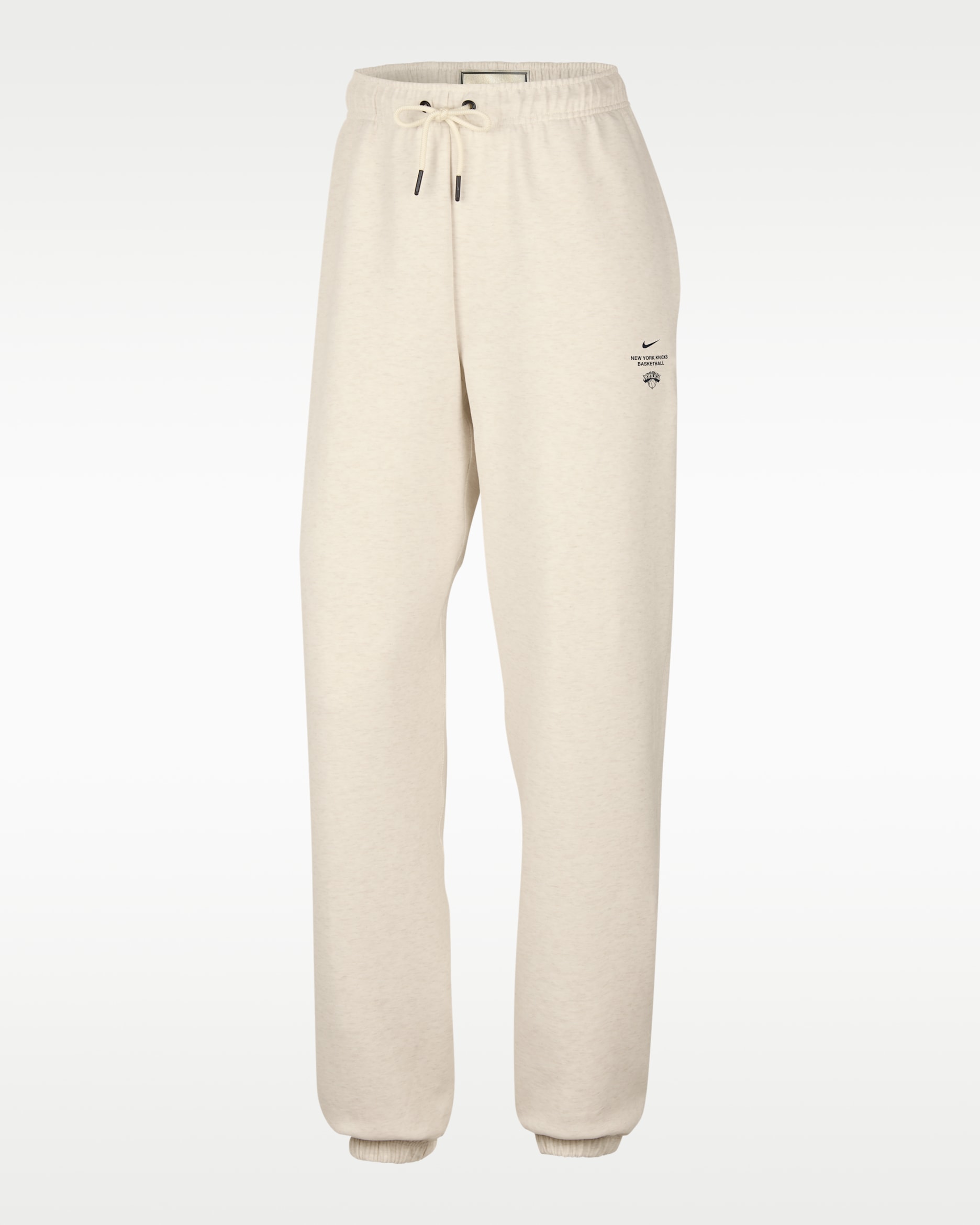 New York Knicks Standard Issue Men's Dri-FIT Basketball Pants - Pale Ivory/Heather/Black