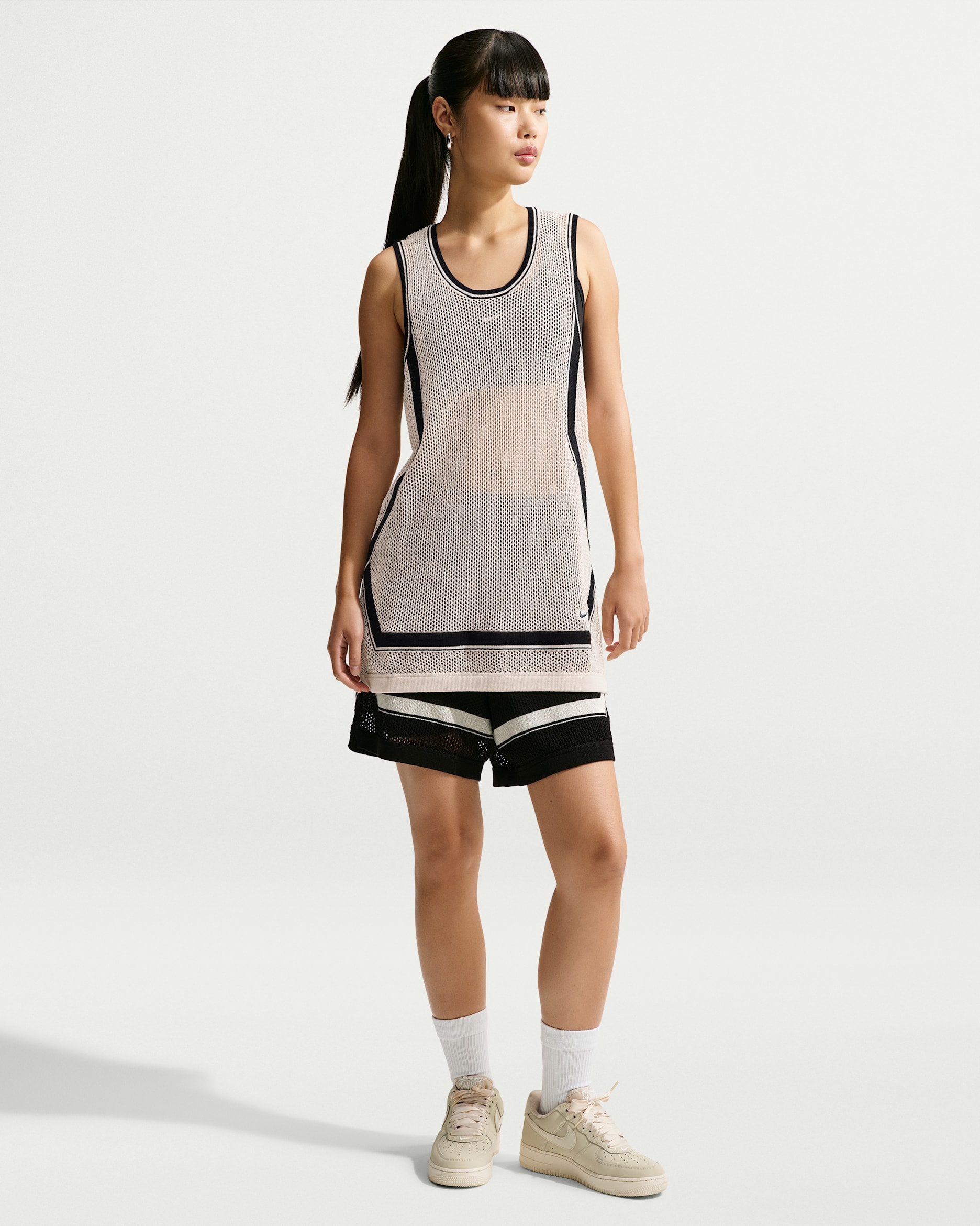 Robe Nike Sportswear Chill Knit pour femme - Chalk/Noir/Noir