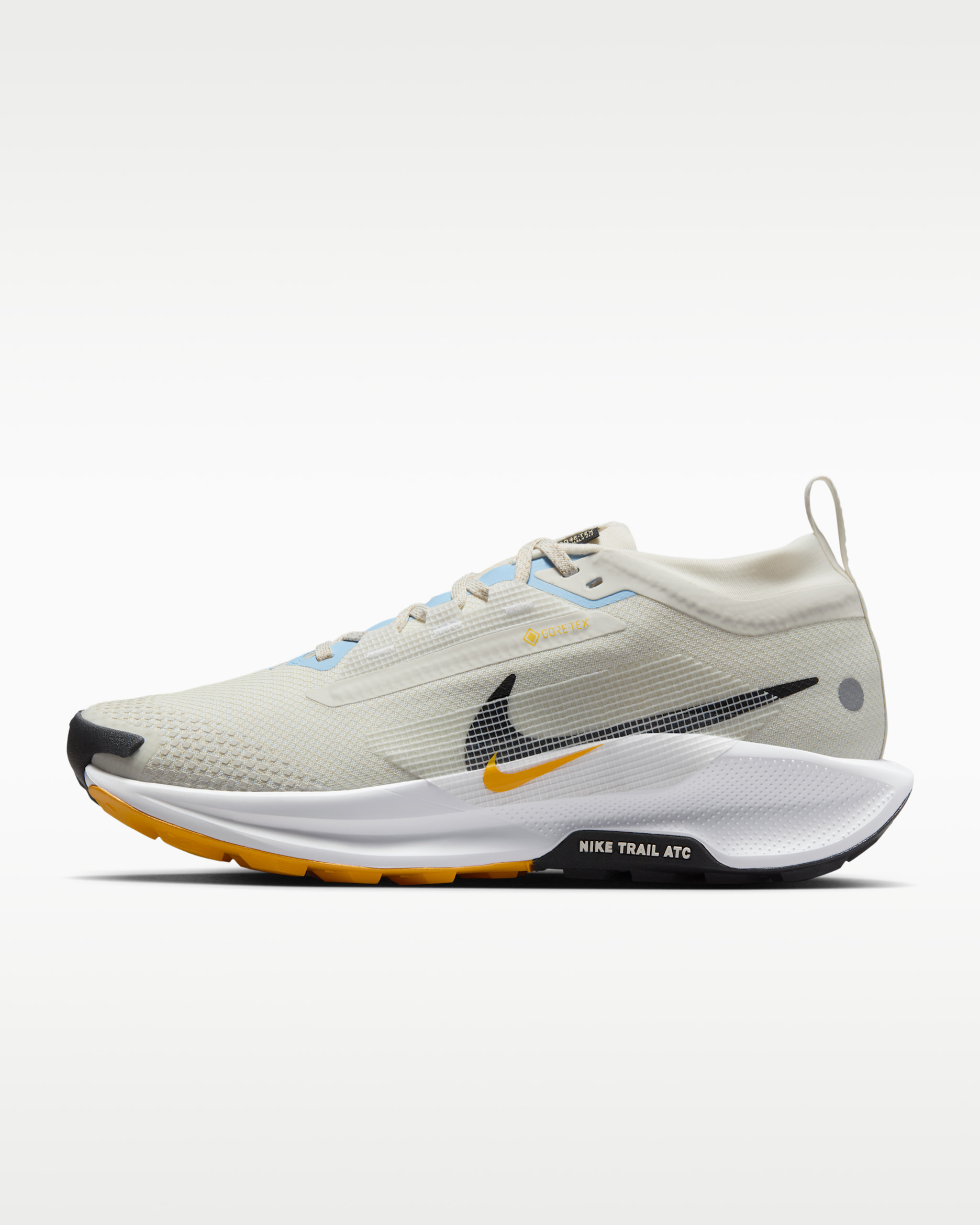 รองเท้าวิ่งเทรลผู้หญิงกันน้ำ Nike Pegasus Trail 5 GORE-TEX - Phantom/ขาว/University Gold/ดำ