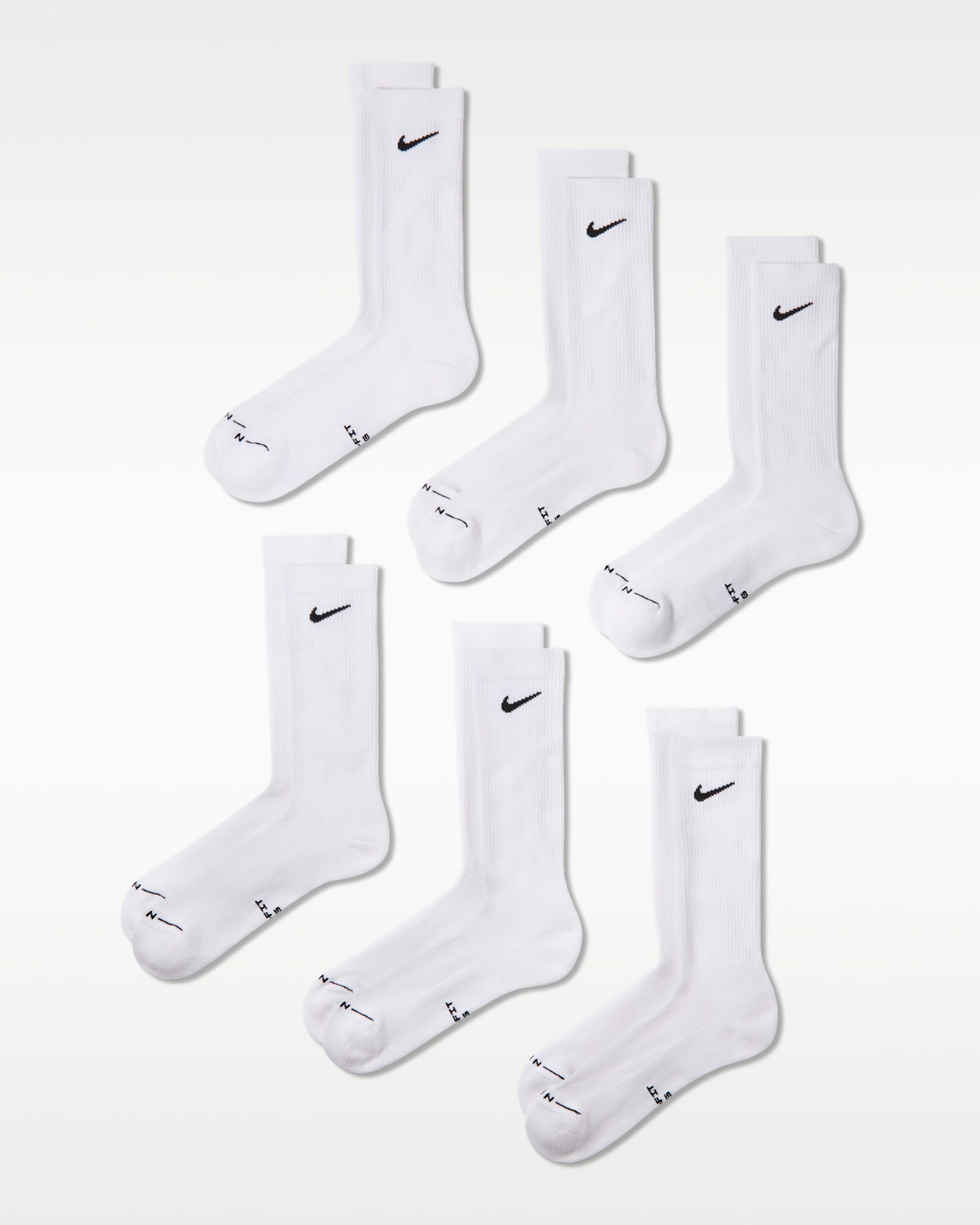 Nike Everyday Elevated Crew Socks (6 Pairs) - Multi-Colour