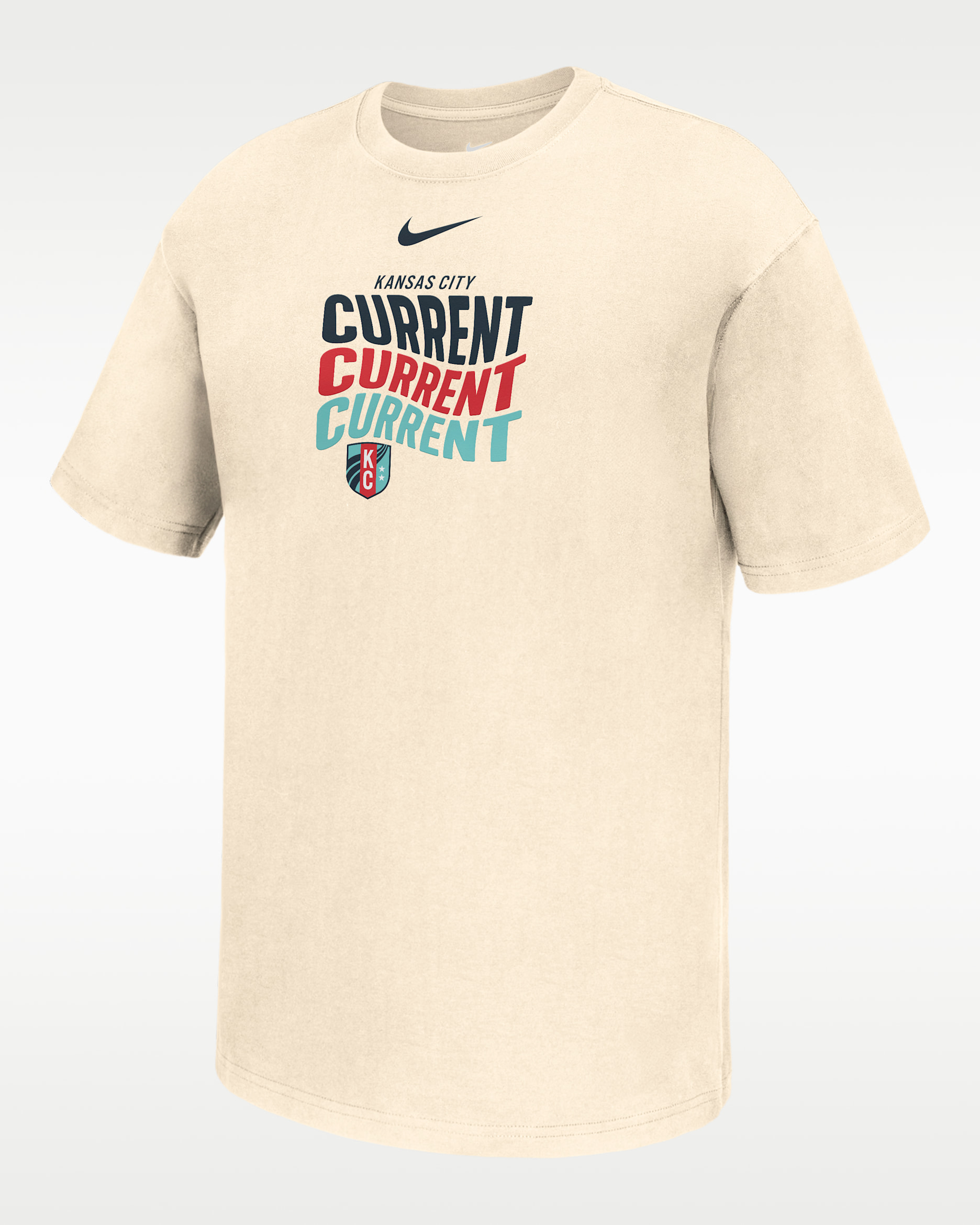 Kansas City Current Max90 Men's Nike NWSL T-Shirt - Natural