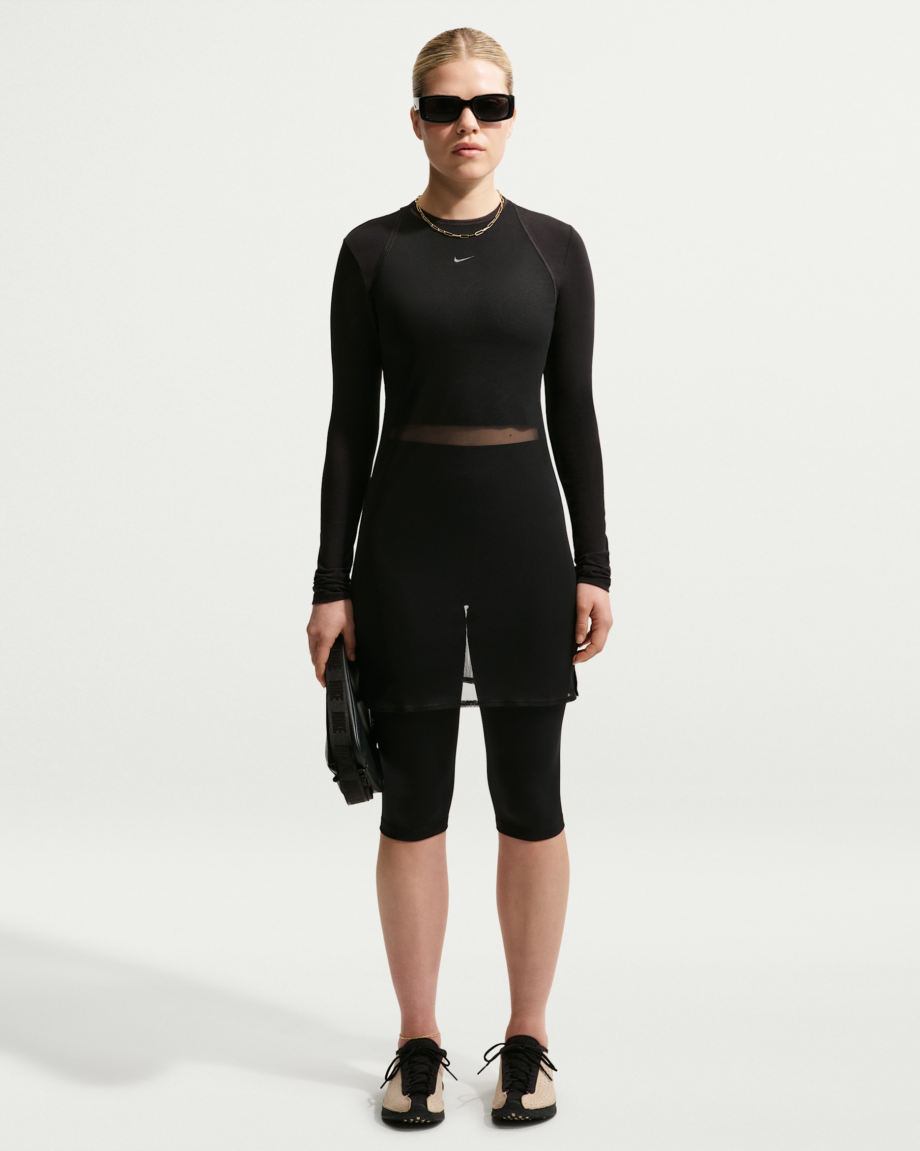 Nike Sportswear Women's Tight Sheer Tank Dress - Black/Sail