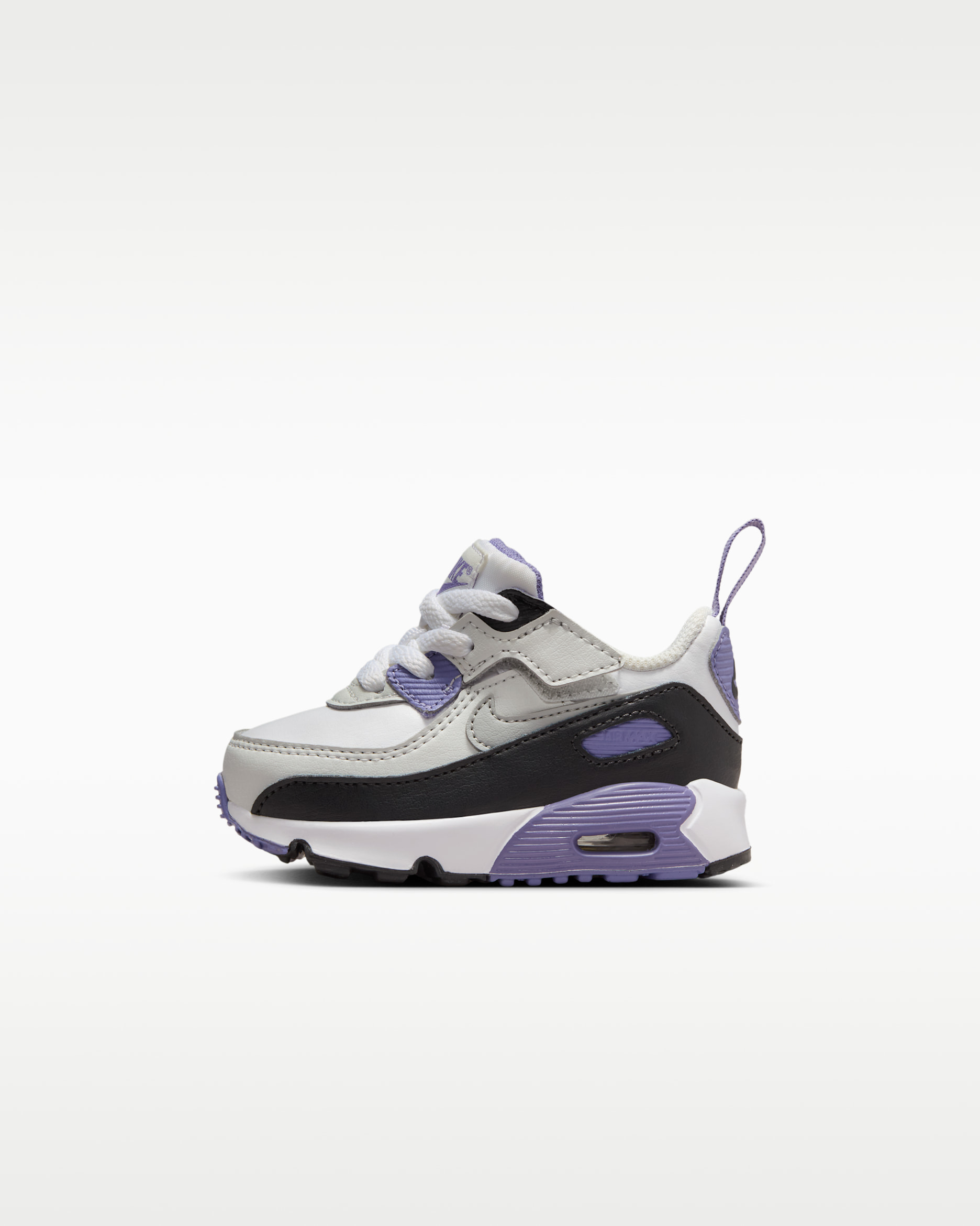 Nike Air Max 90 EasyOn Baby/Toddler Shoes - White/Dusty Amethyst/Photon Dust/Light Smoke Grey