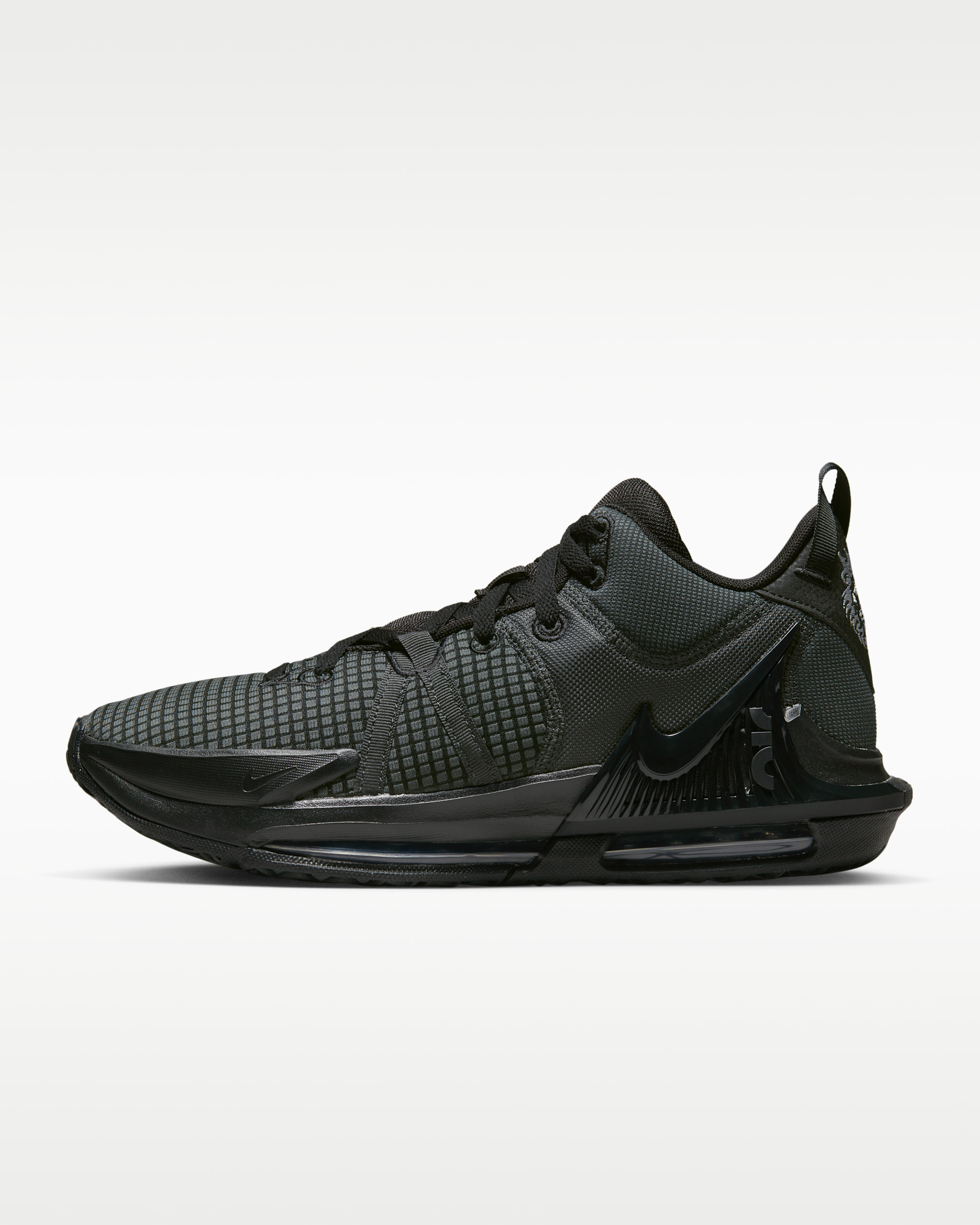 LeBron Witness 7 Basketball Shoes - Black/Anthracite/Black
