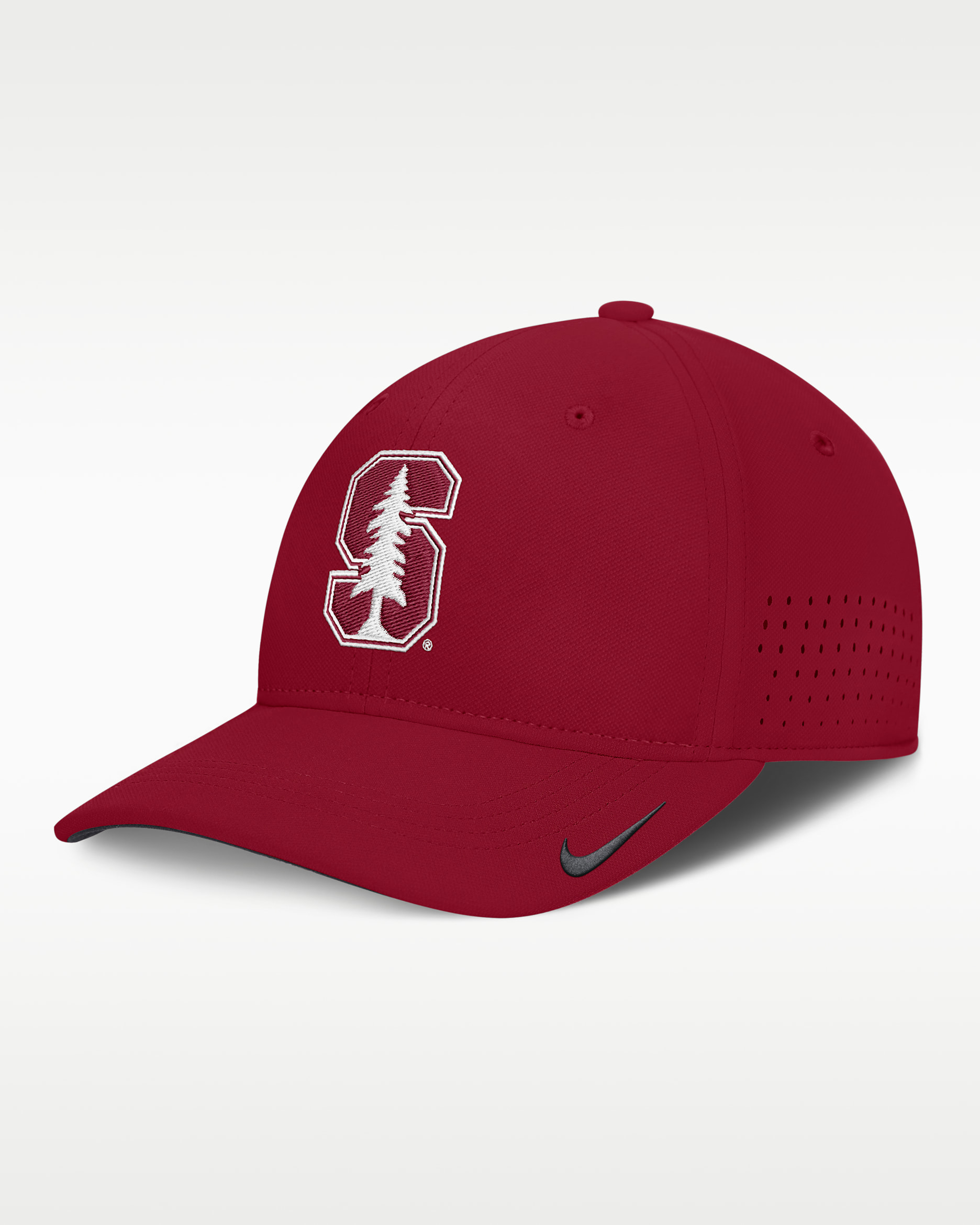 Stanford Sideline Practice Men's Nike Dri-FIT College Hat - Cardinal Red