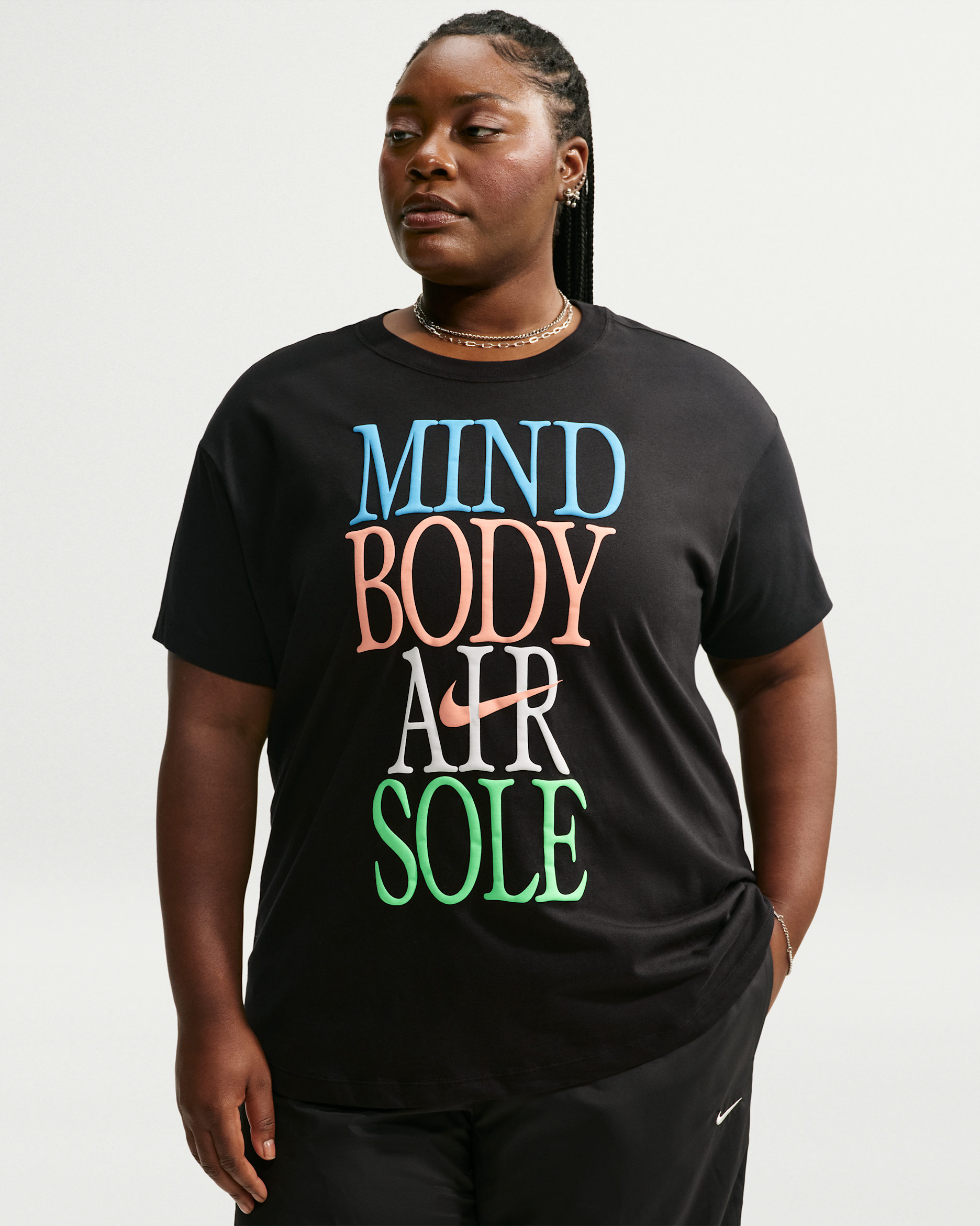 Nike Sportswear Classic Women's Oversized T-Shirt (Plus Size) - Black