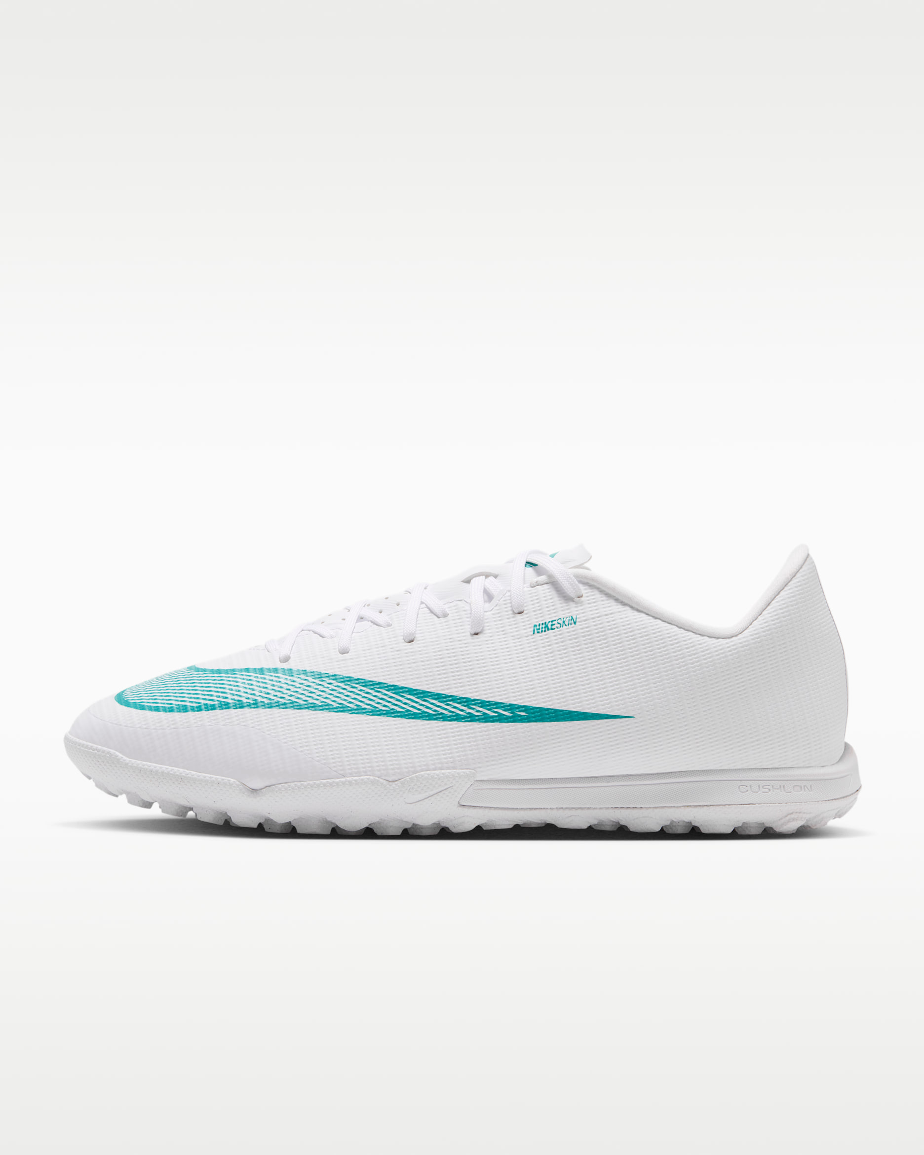 Nike Mercurial Vapor 17 Academy Turf Low-Top Soccer Shoes - White/Dusty Cactus