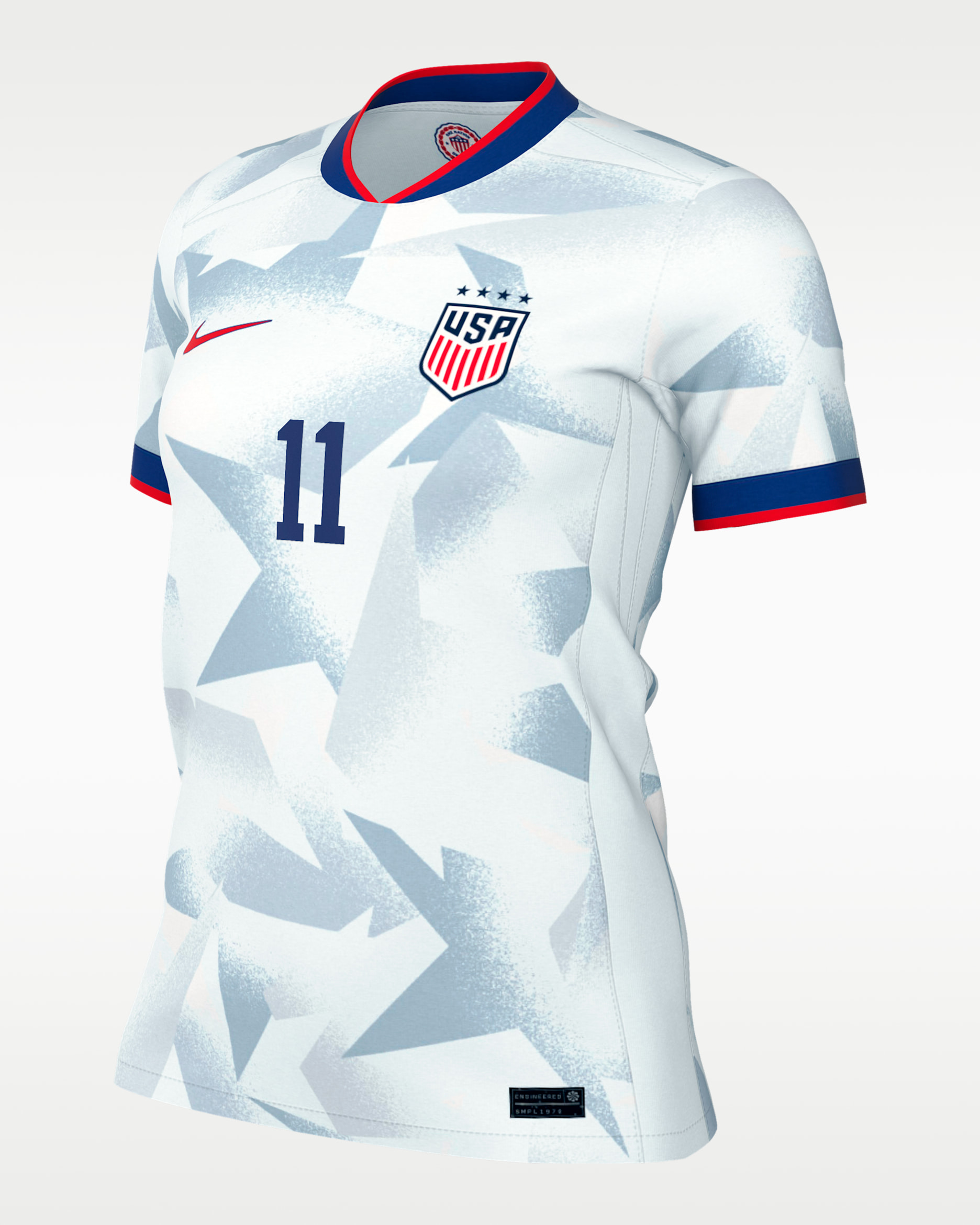 Jersey de futbol Nike Dri-FIT Sophia Wilson de la selección nacional de futbol femenino de Estados Unidos local 2025 Stadium para mujer - Blanco