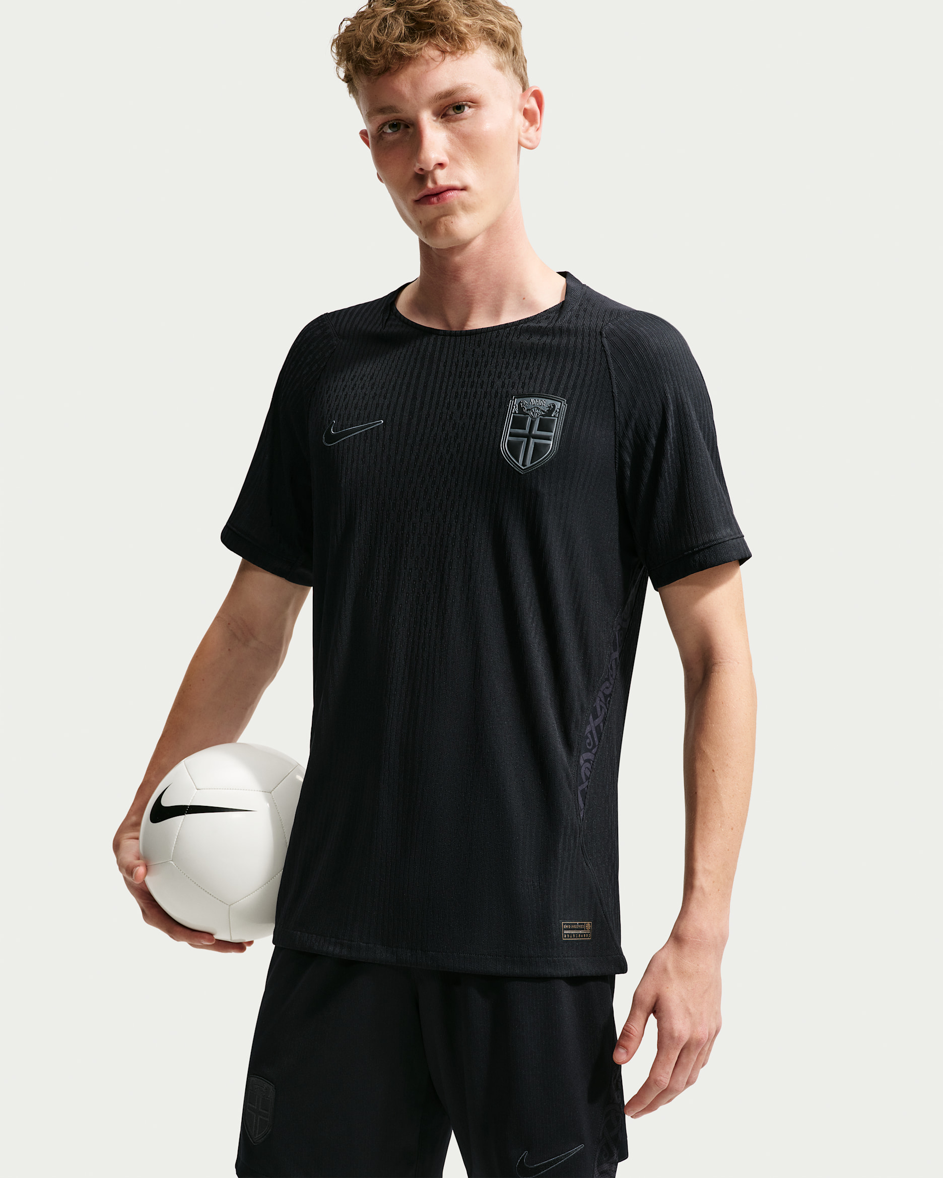 Segunda equipación Match Selección de Noruega 2026 Camiseta de fútbol Nike Aero-FIT - Hombre - Negro/Negro/Negro/Negro
