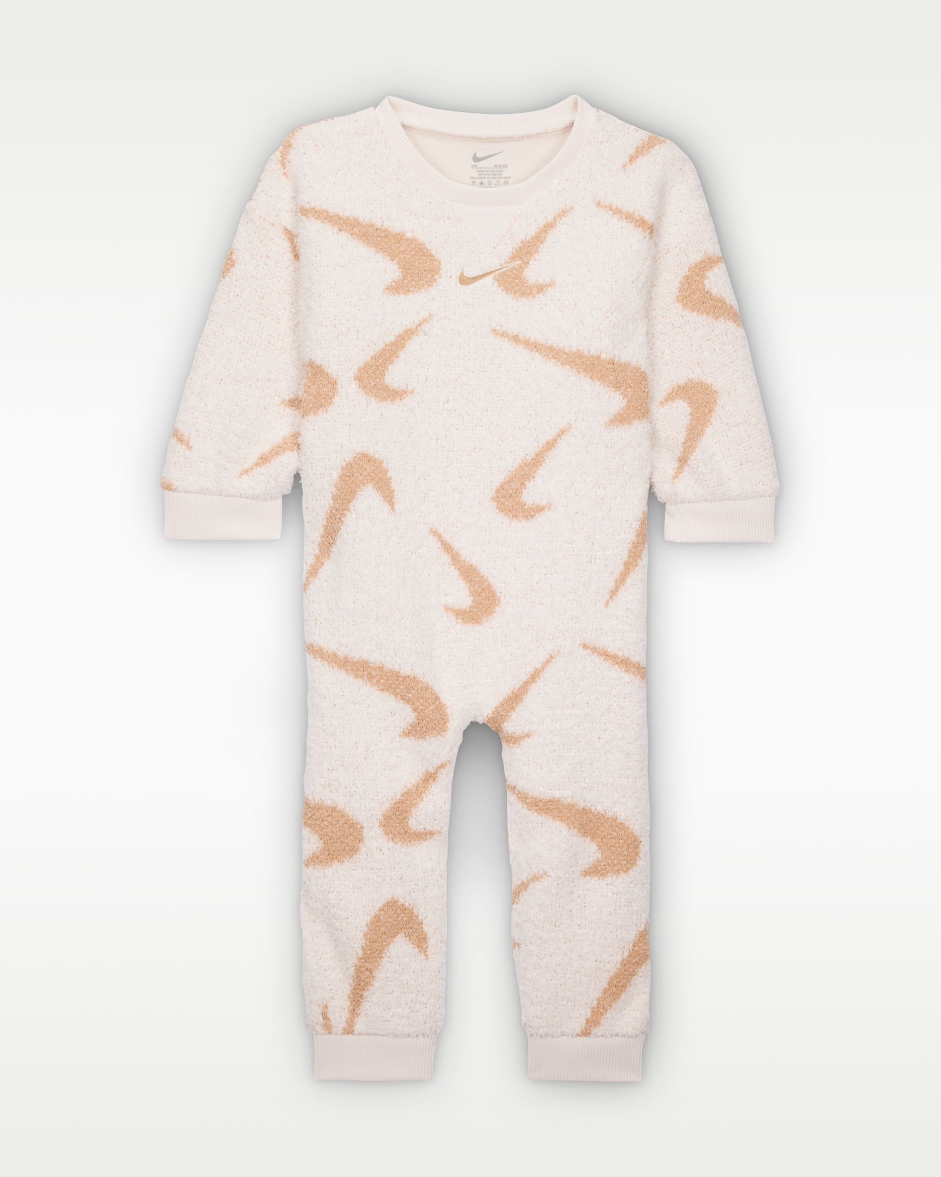 Nike Baby (12–24M) Boucle Jacquard Overalls - Sail