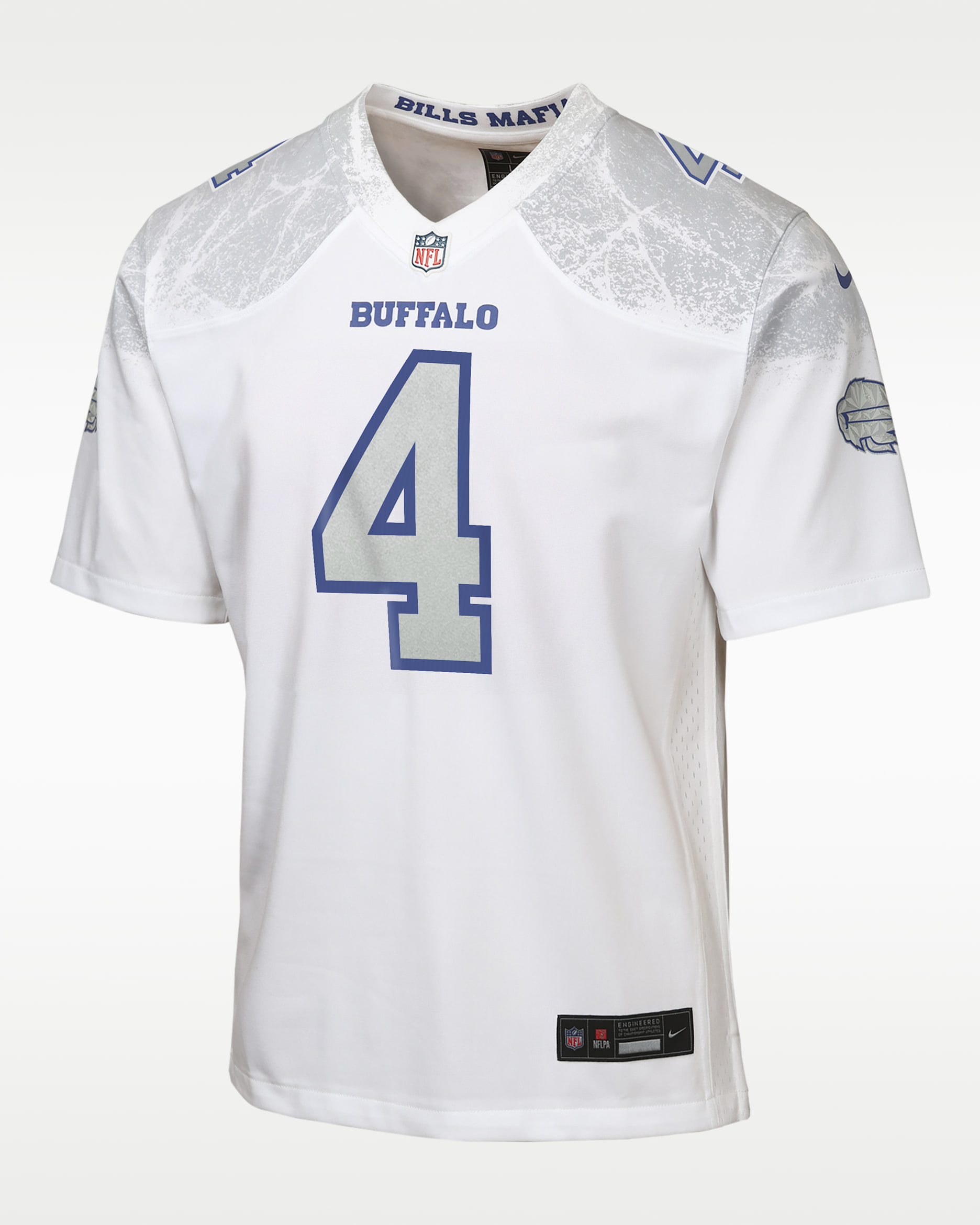 James Cook III Buffalo Bills Rivalries Collection Big Kids' Nike NFL Game Jersey - White
