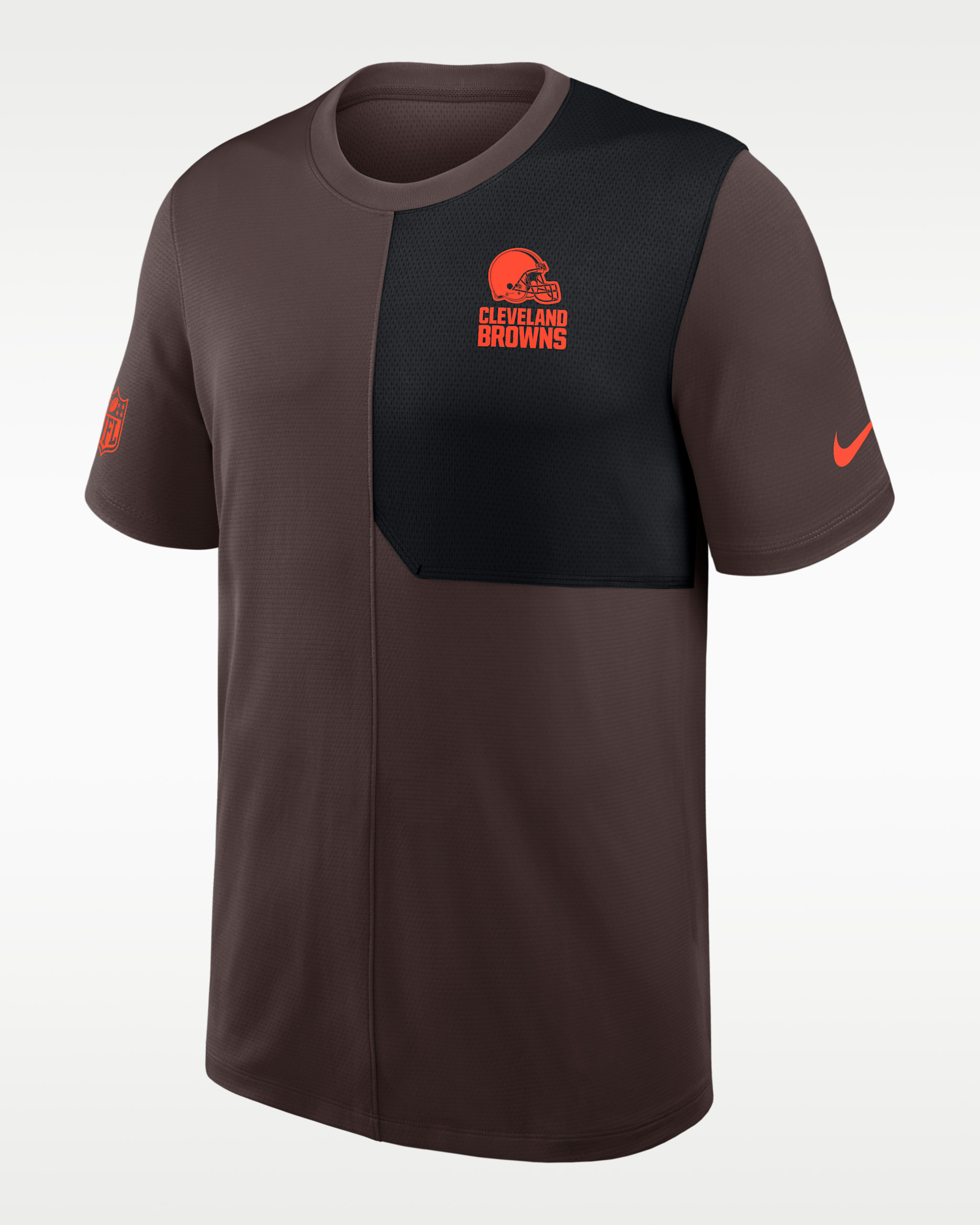 Cleveland Browns Sideline Coach Men's Nike Dri-FIT NFL Top - Brown