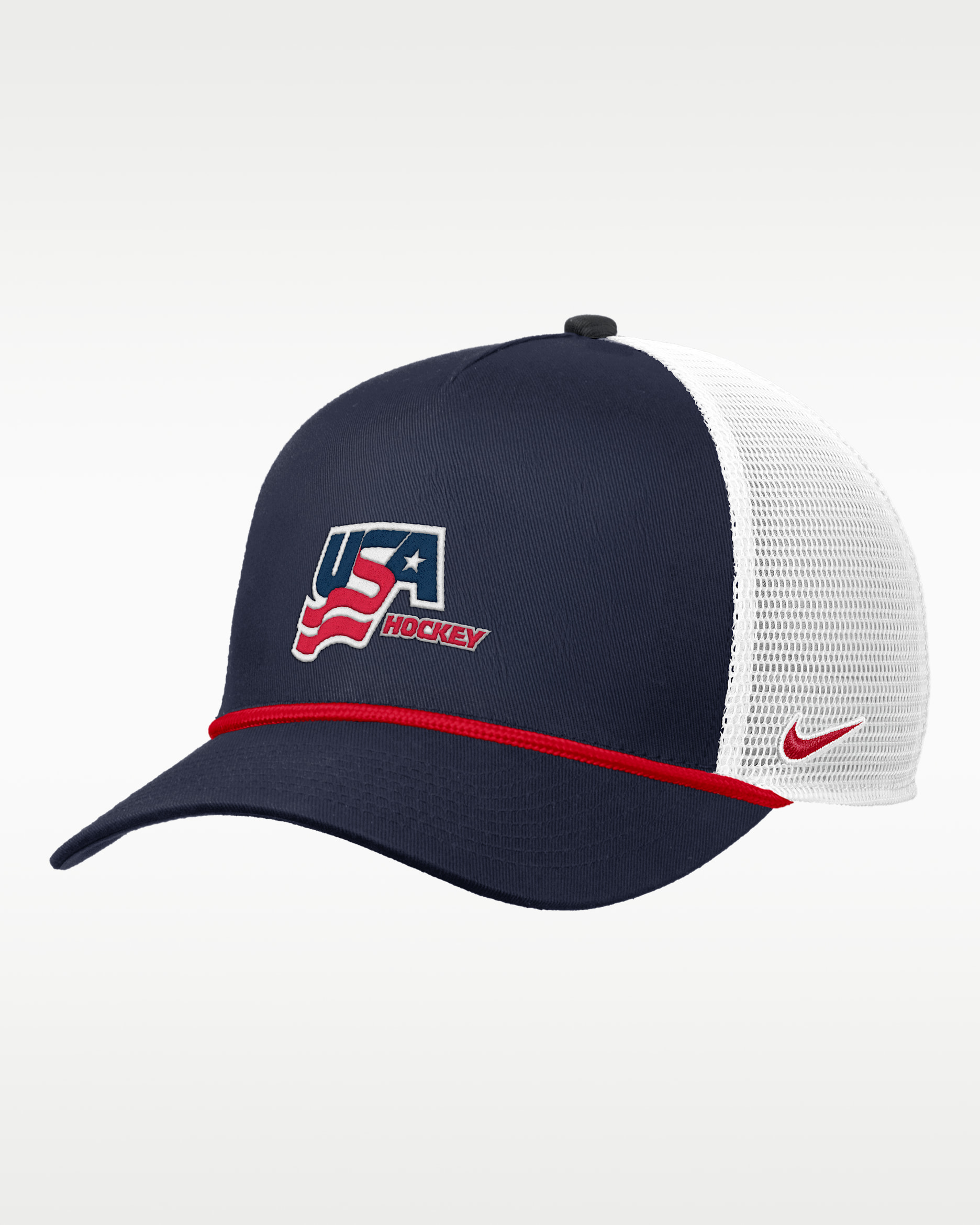 "Team USA" Nike Rise Hockey Trucker Cap - College Navy