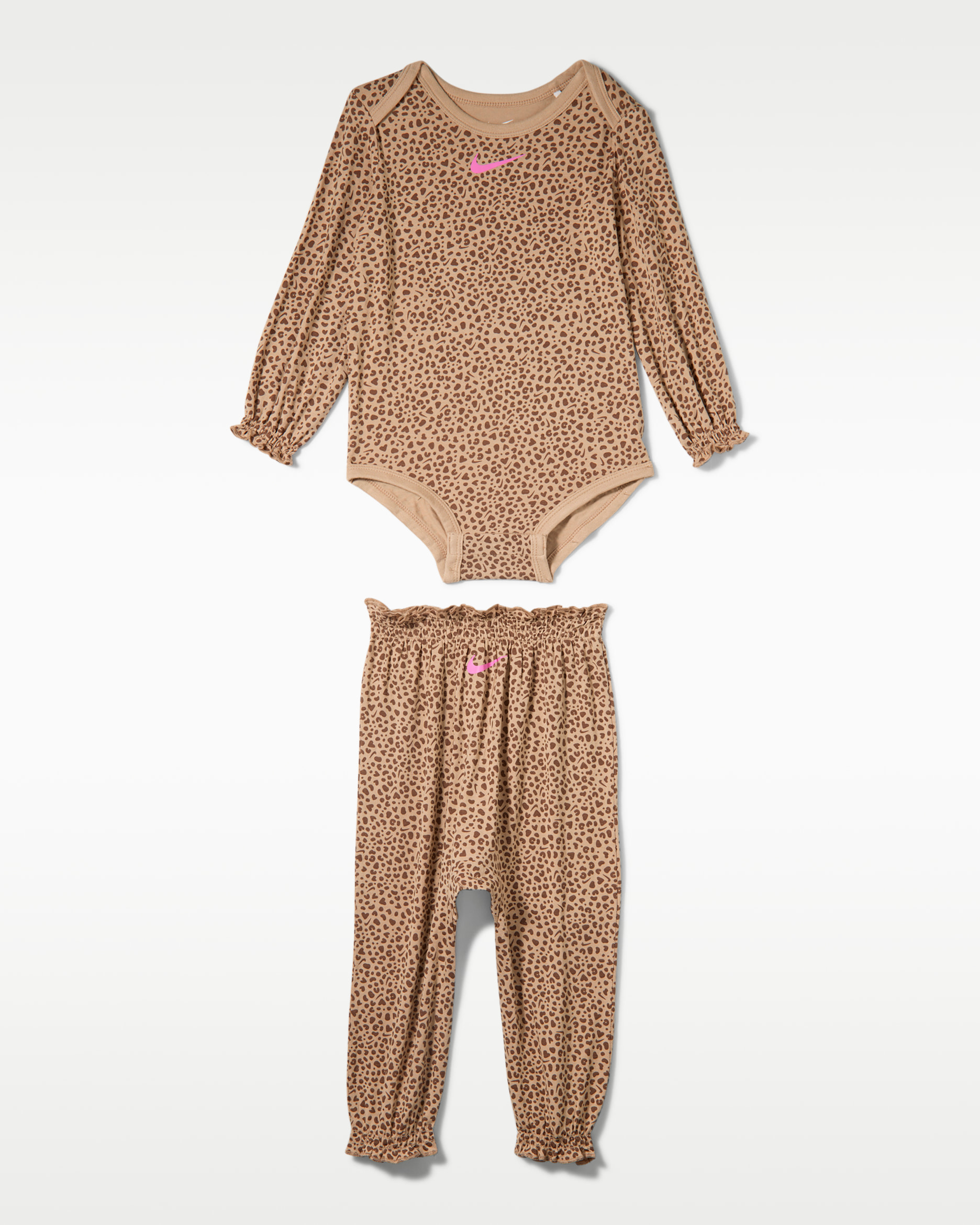 Nike Essentials Baby (6-12M) Mini Spot Printed 2-Piece Set - Hemp