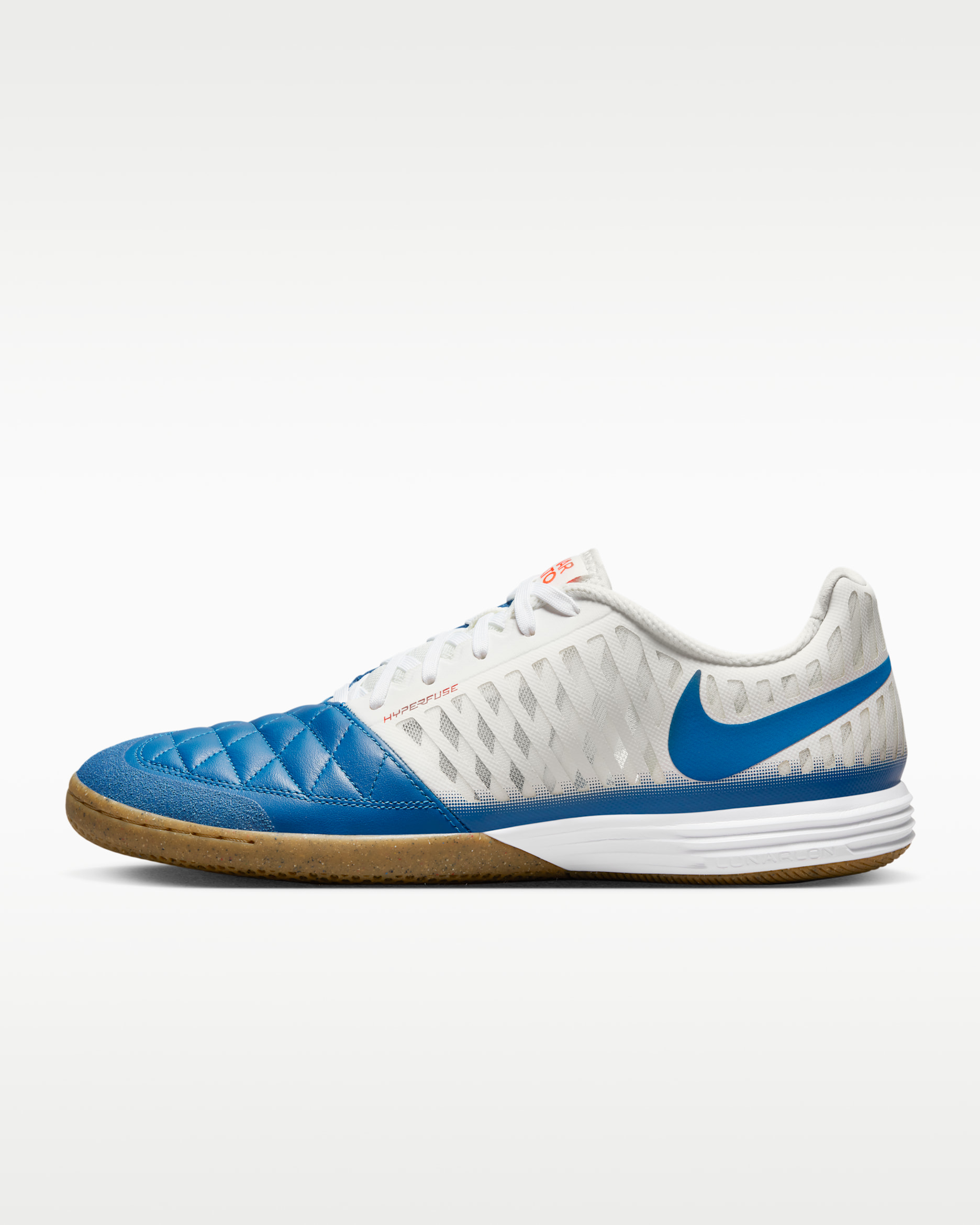Nike Lunar Gato II Indoor Court Low-Top Football Shoes - Sail/White/Gum Light Brown/Blue Jay