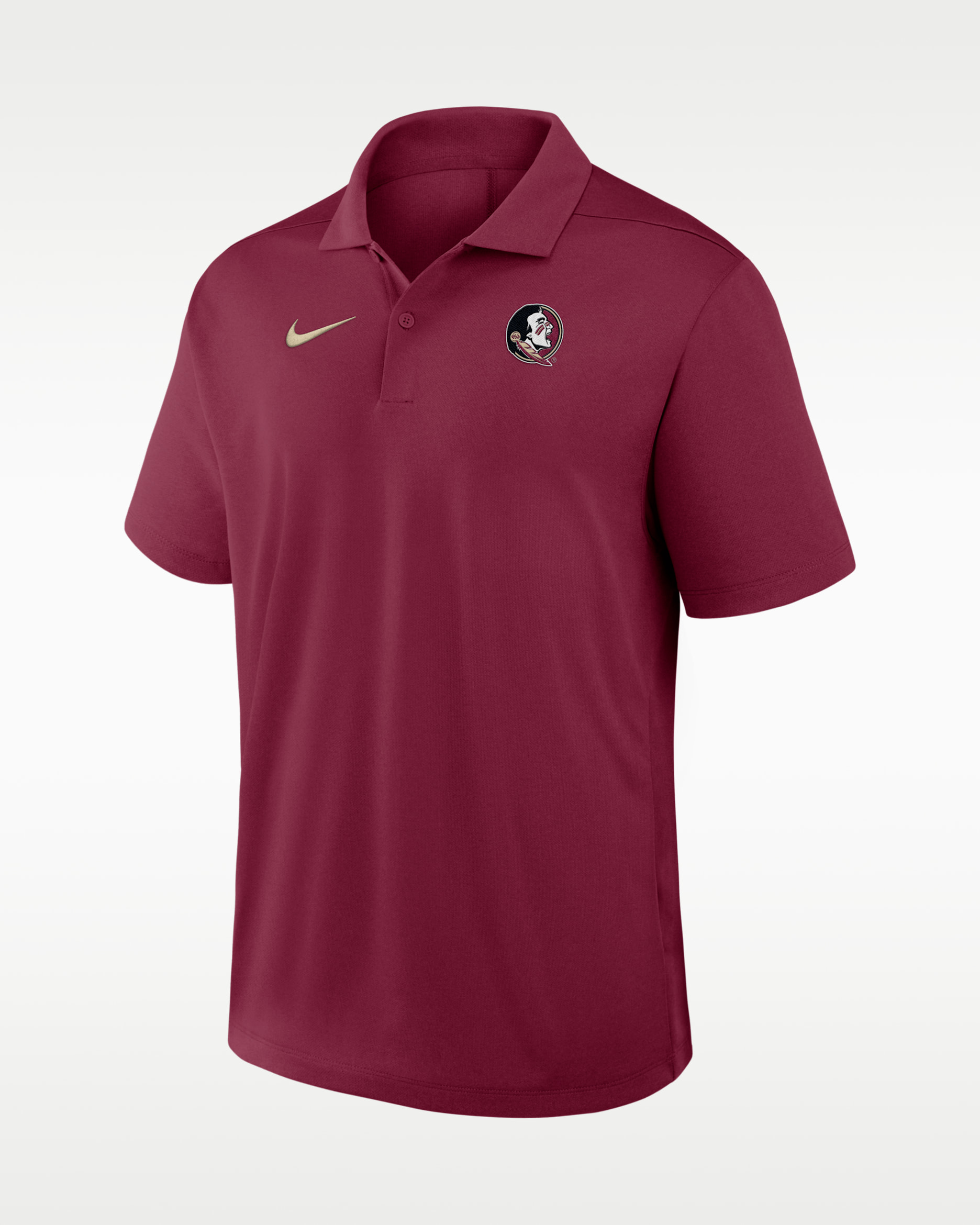 Polo universitaria Nike Dri-FIT para hombre Florida State Primetime Victory Plus - Castaña team
