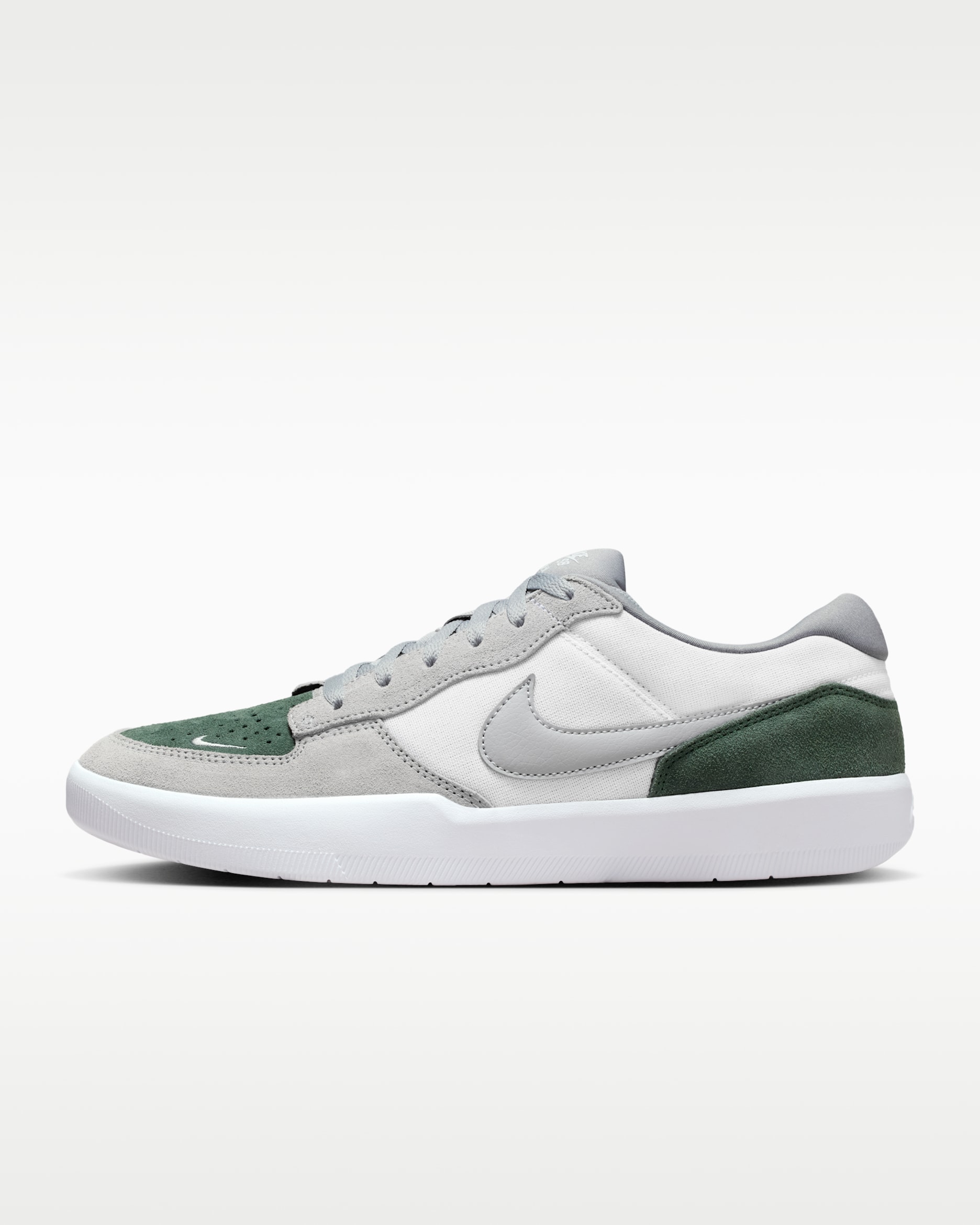 Nike SB Force 58 Skate Shoes - White/Fir/White/Flat Silver